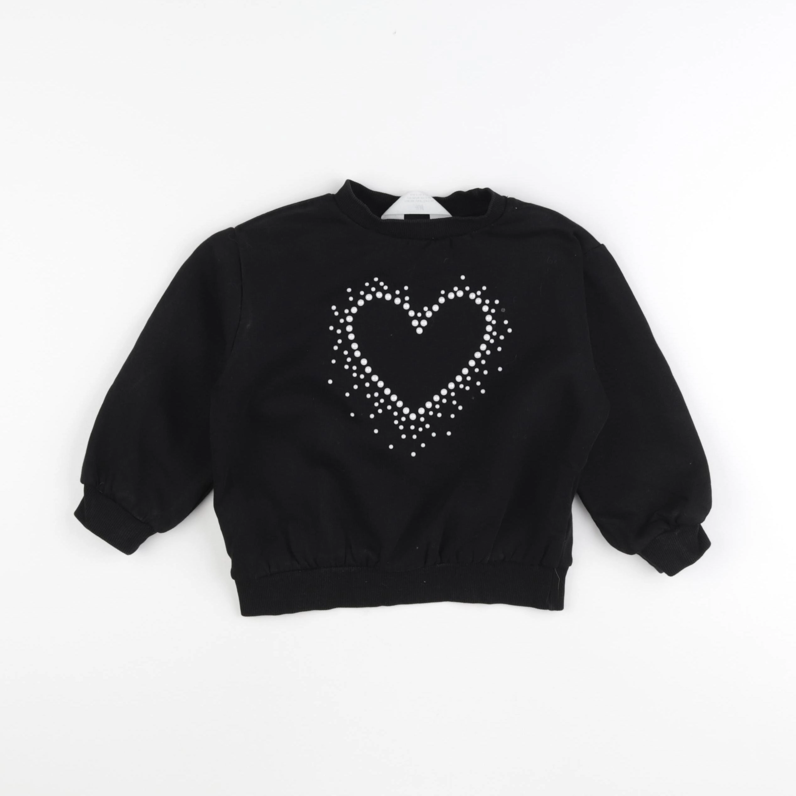 H&M - sweat noir - 3/4 ans