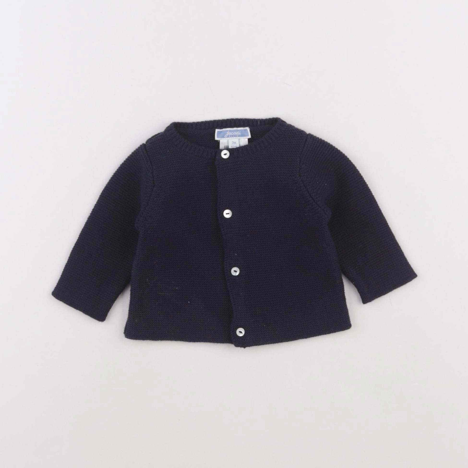 Jacadi - gilet bleu - 3 mois