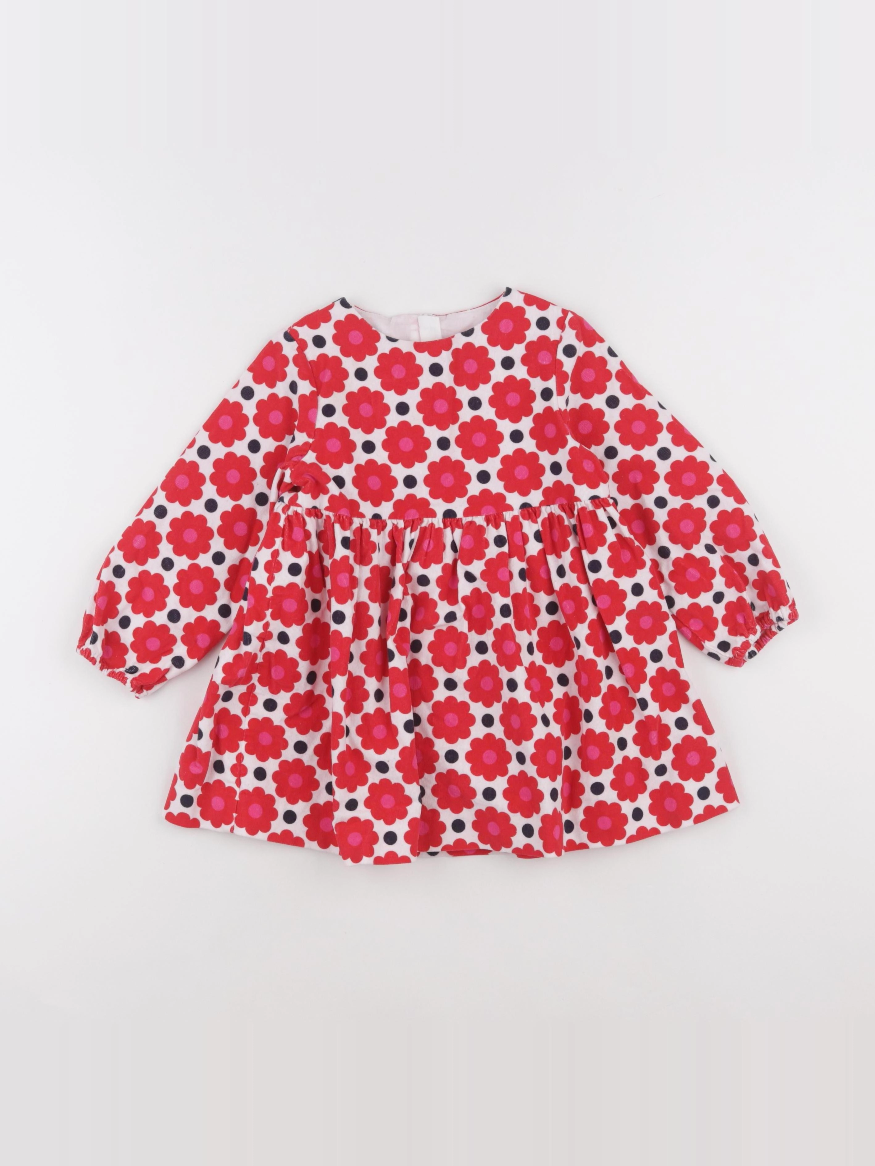Jacadi - robe rouge - 36 mois