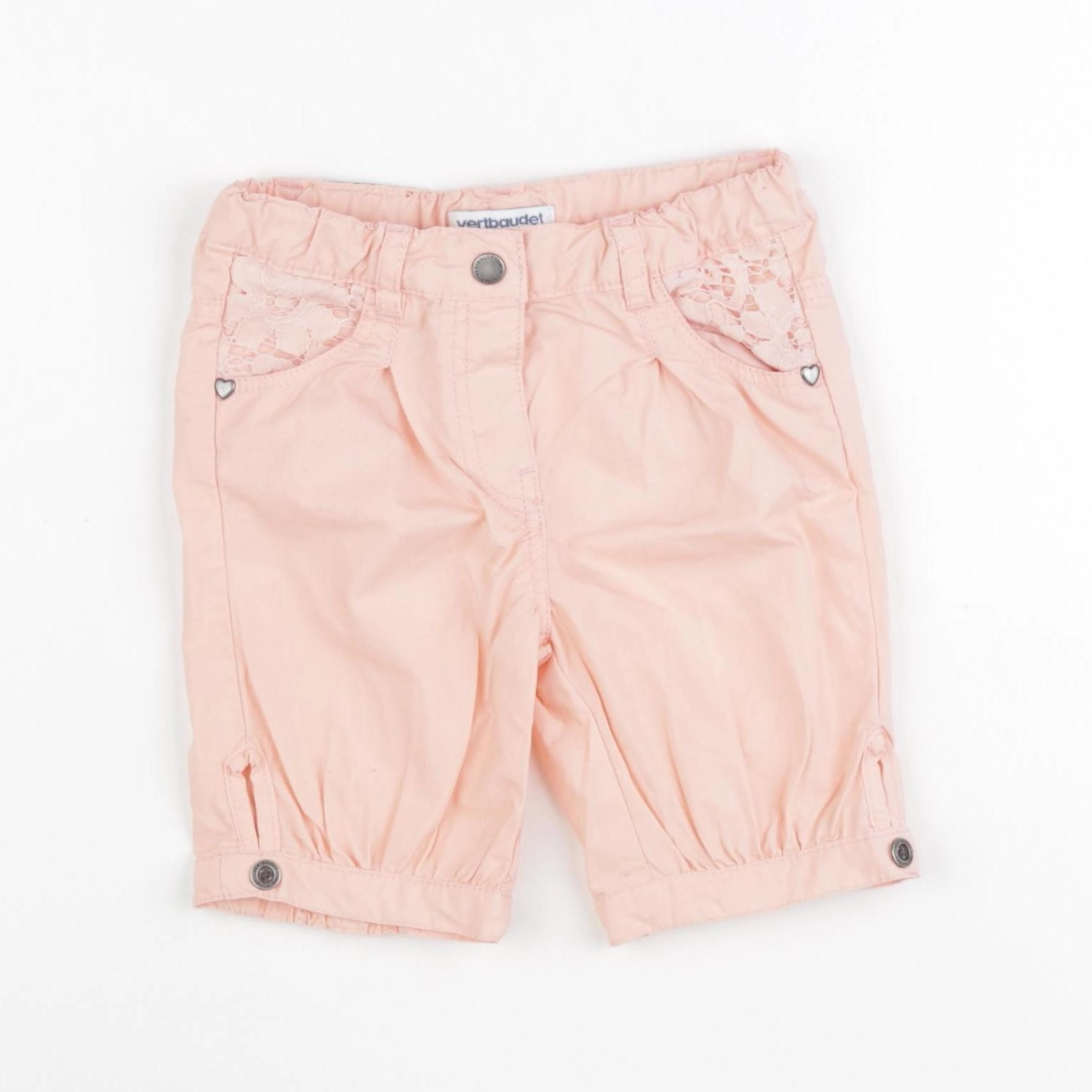 Vertbaudet - short rose - 24 mois