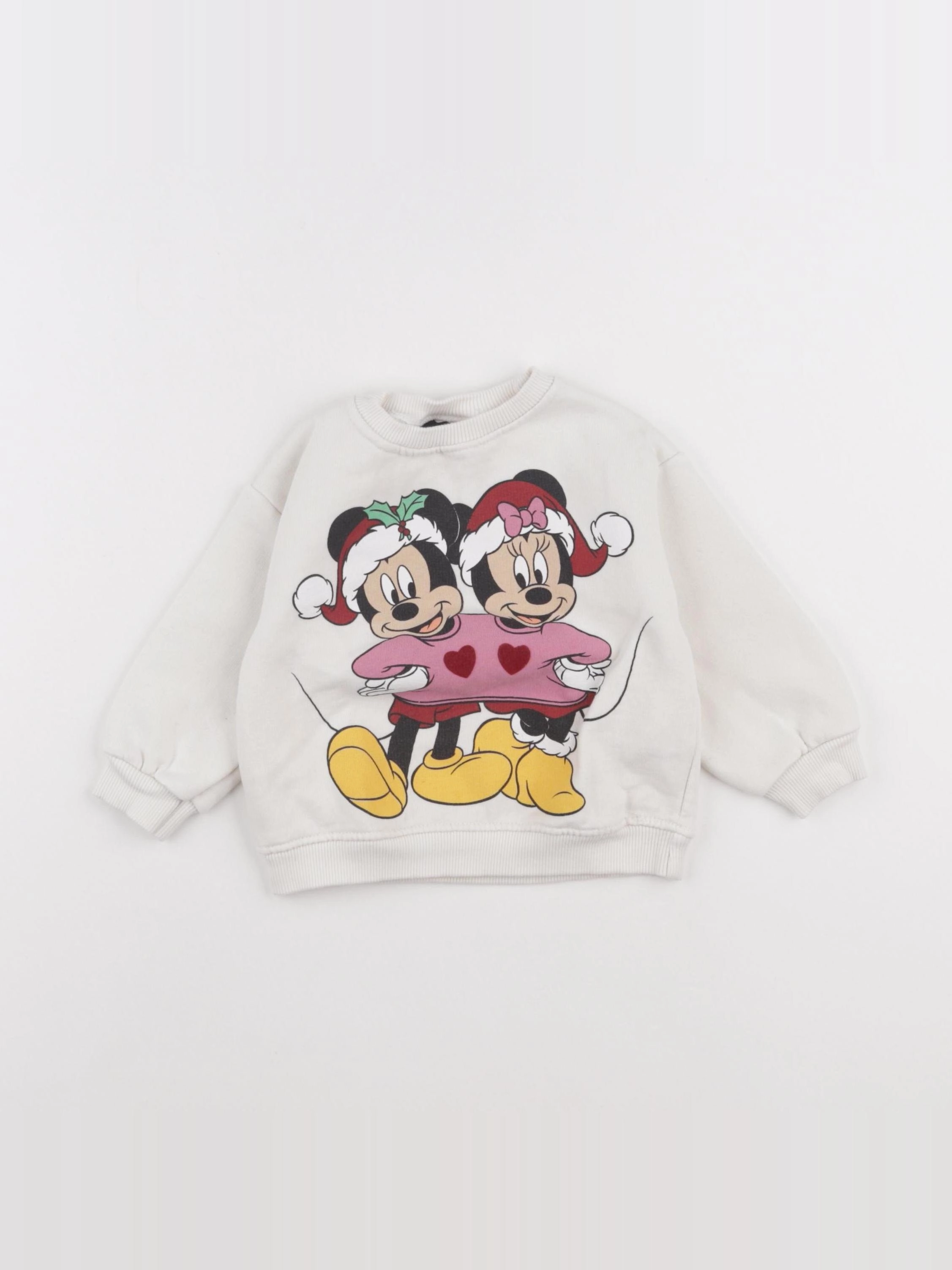 Zara - sweat beige - 12/9 mois