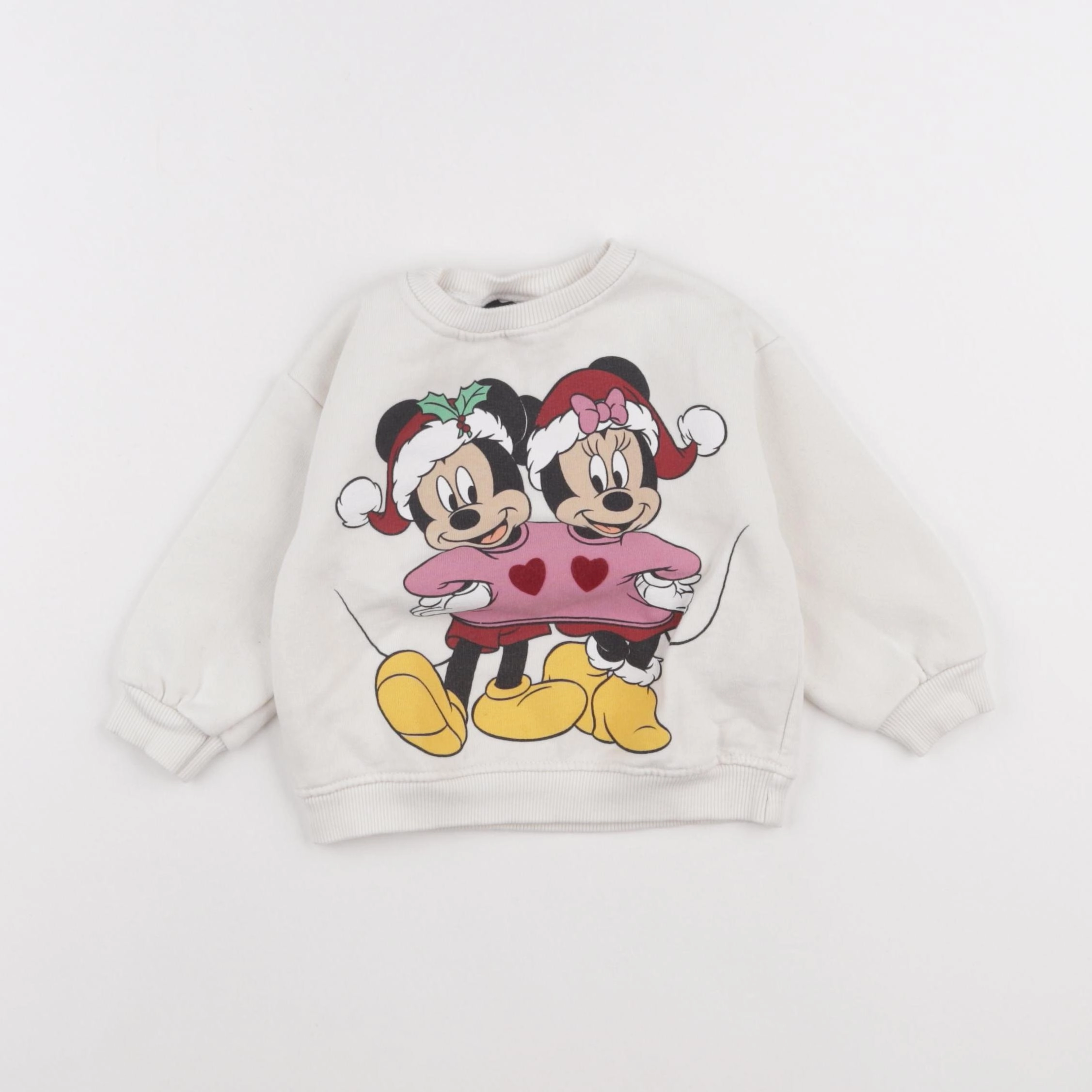 Zara - sweat beige - 9/12 mois