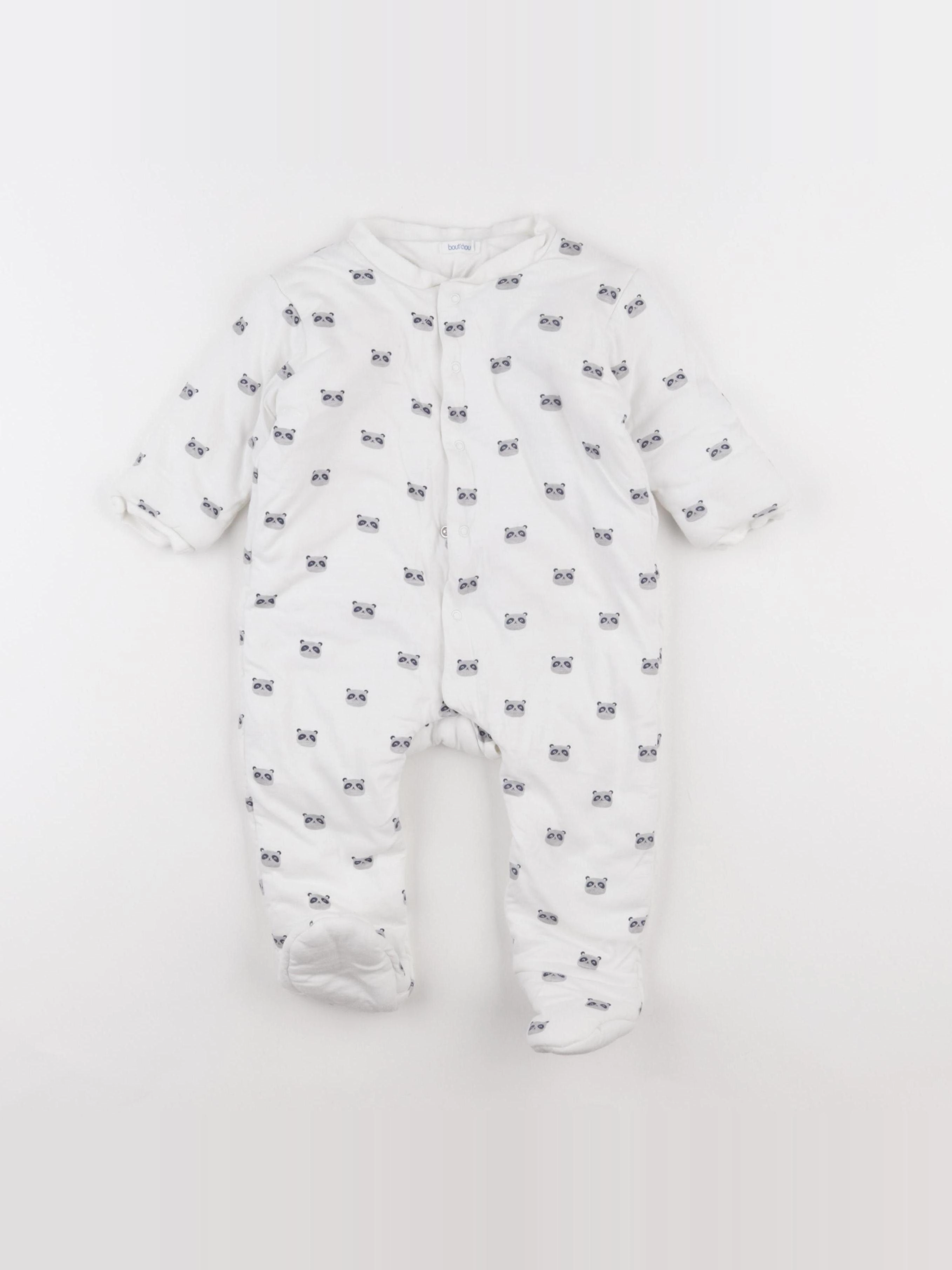 Boutchou - sur-pyjama blanc - 12 mois