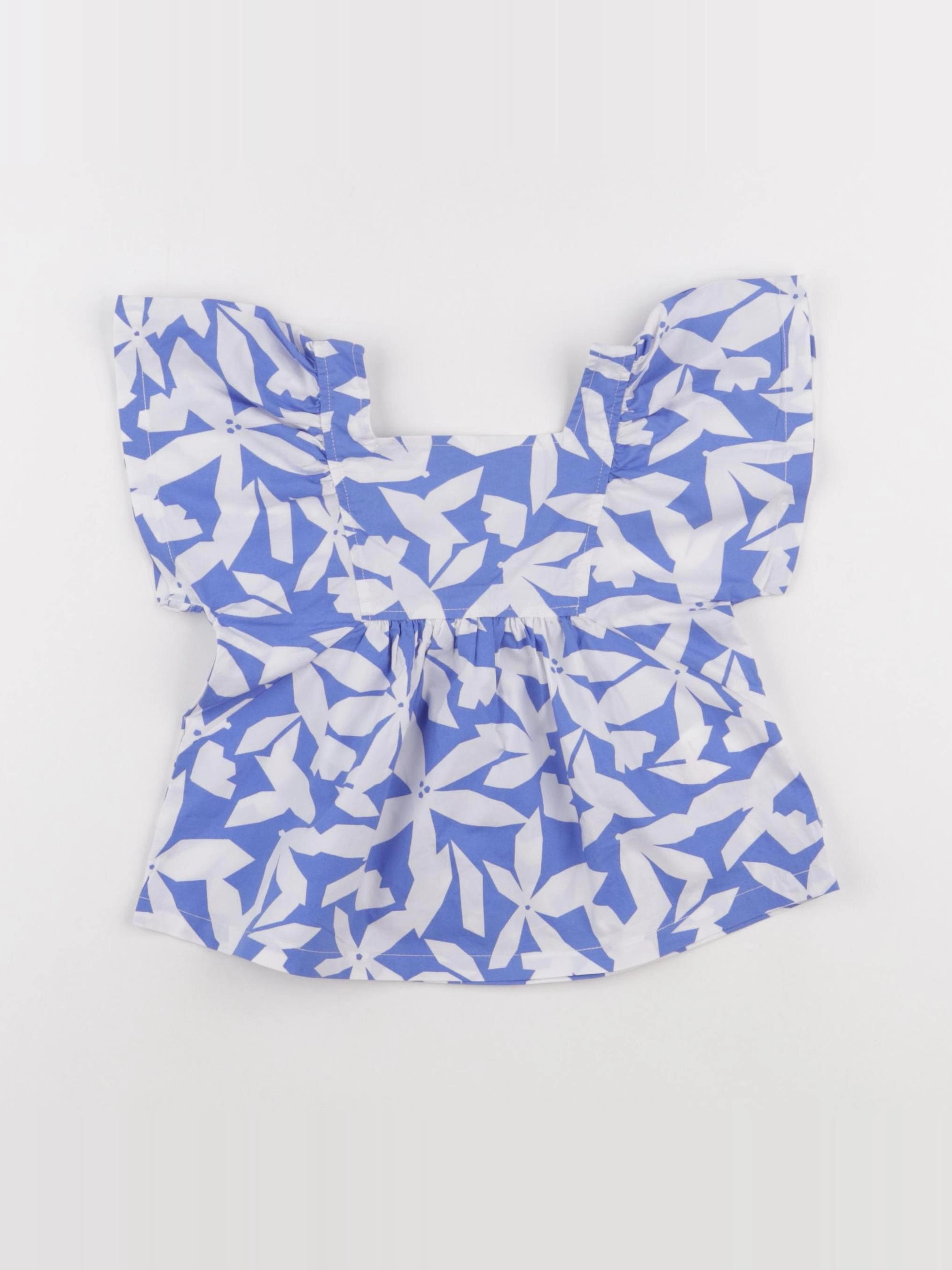 Okaidi - blouse bleu - 3 ans
