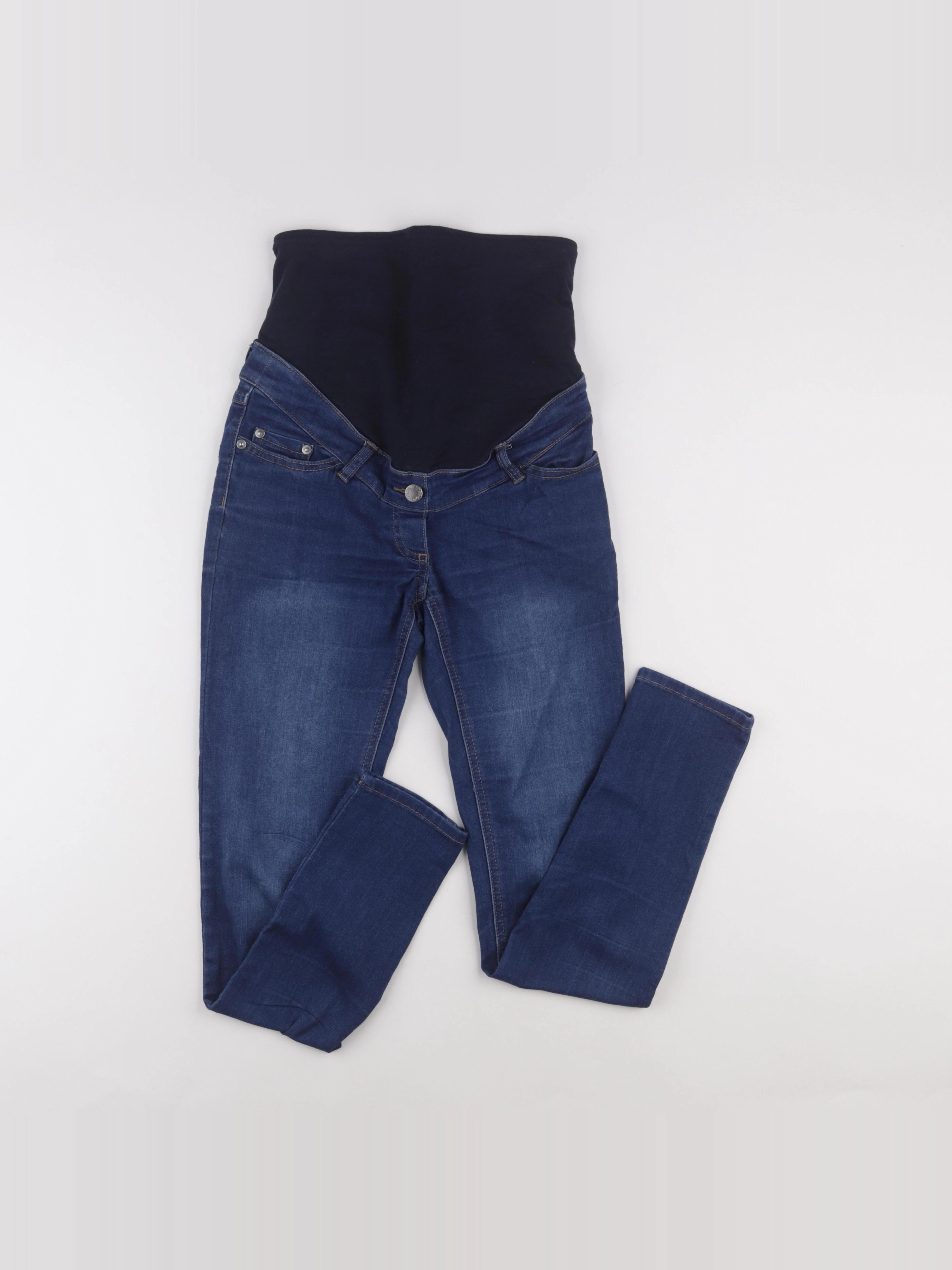 Vertbaudet - jean grossesse bleu - 34