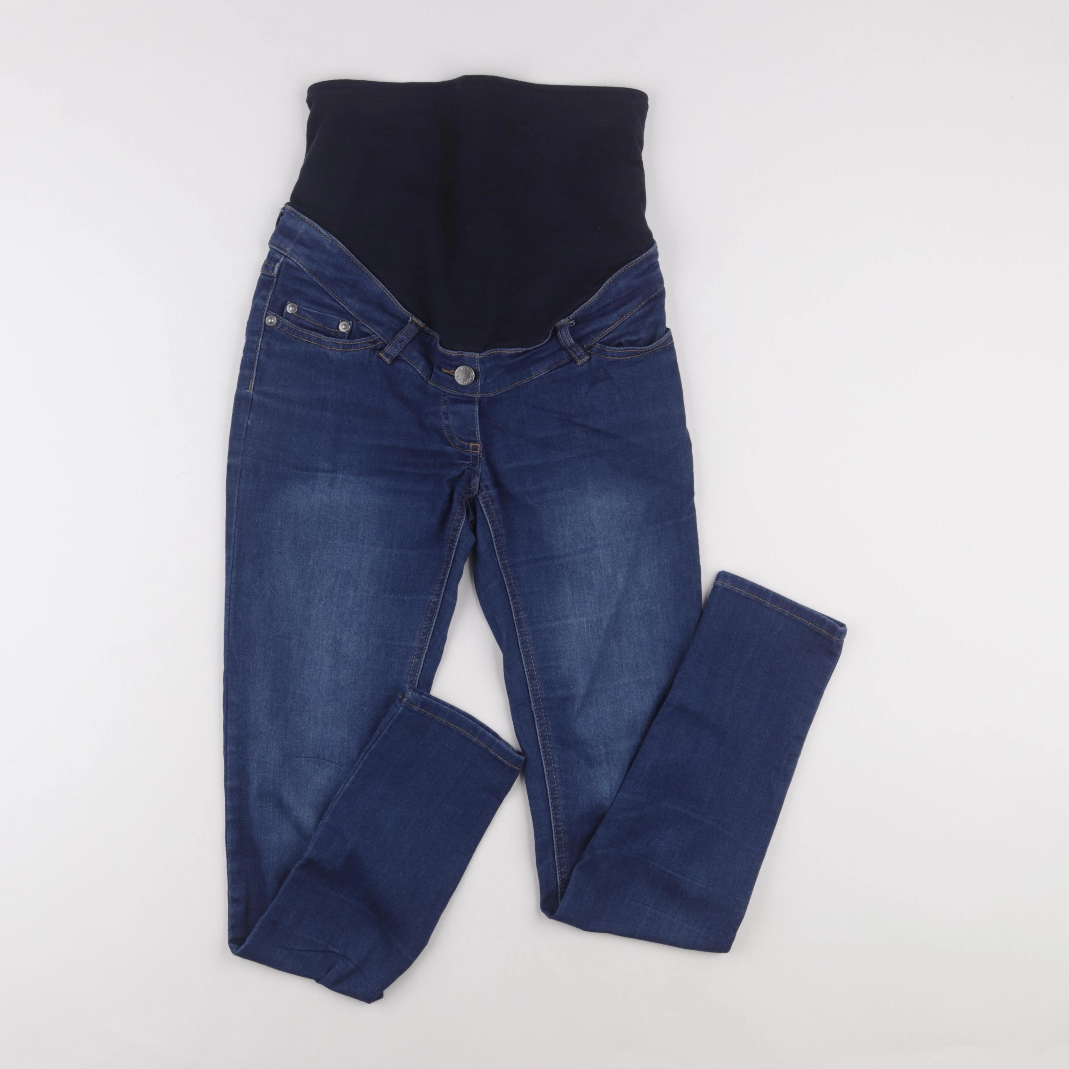 Vertbaudet - jean grossesse bleu - 34