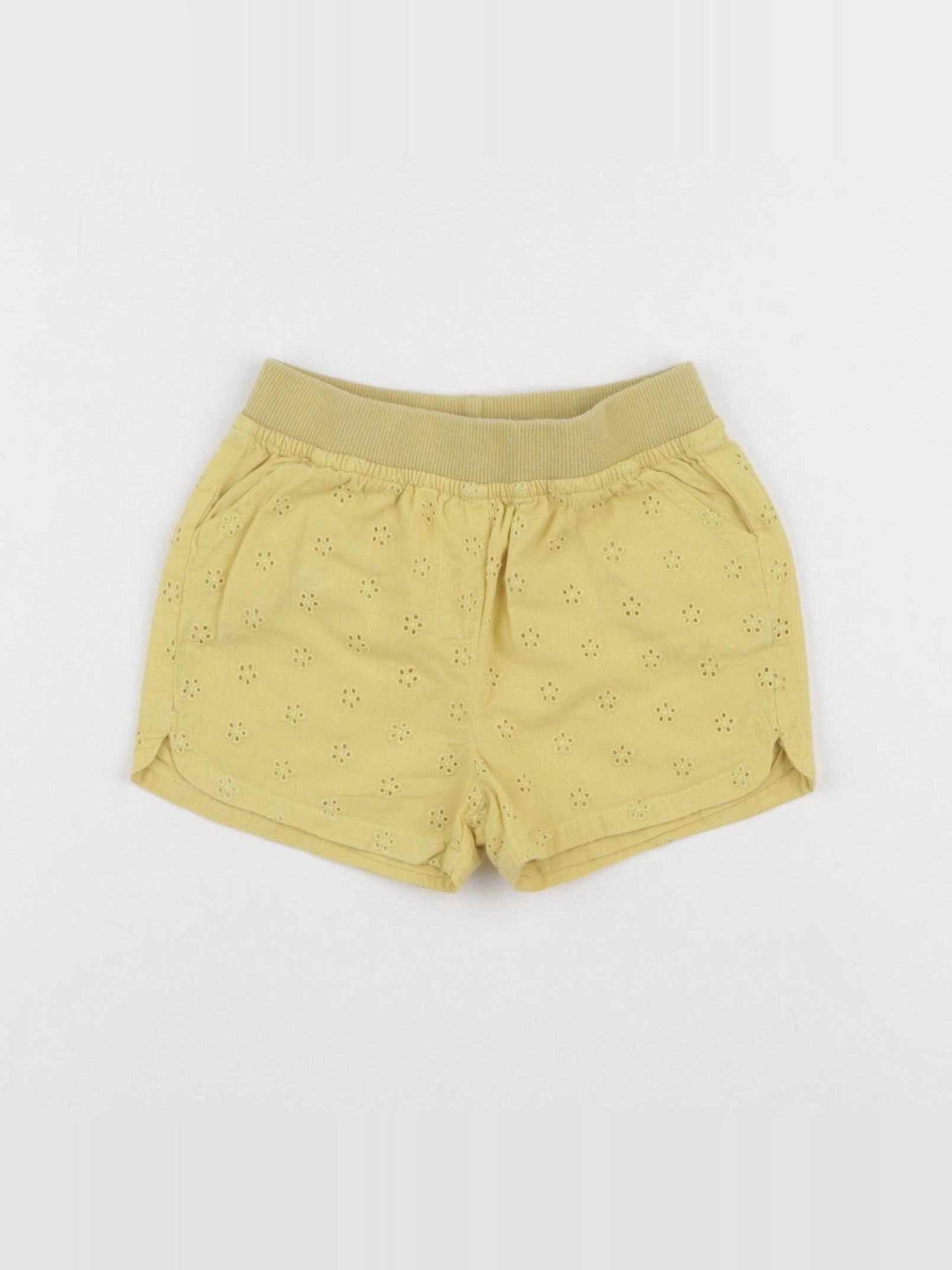Vertbaudet - short jaune - 24 mois