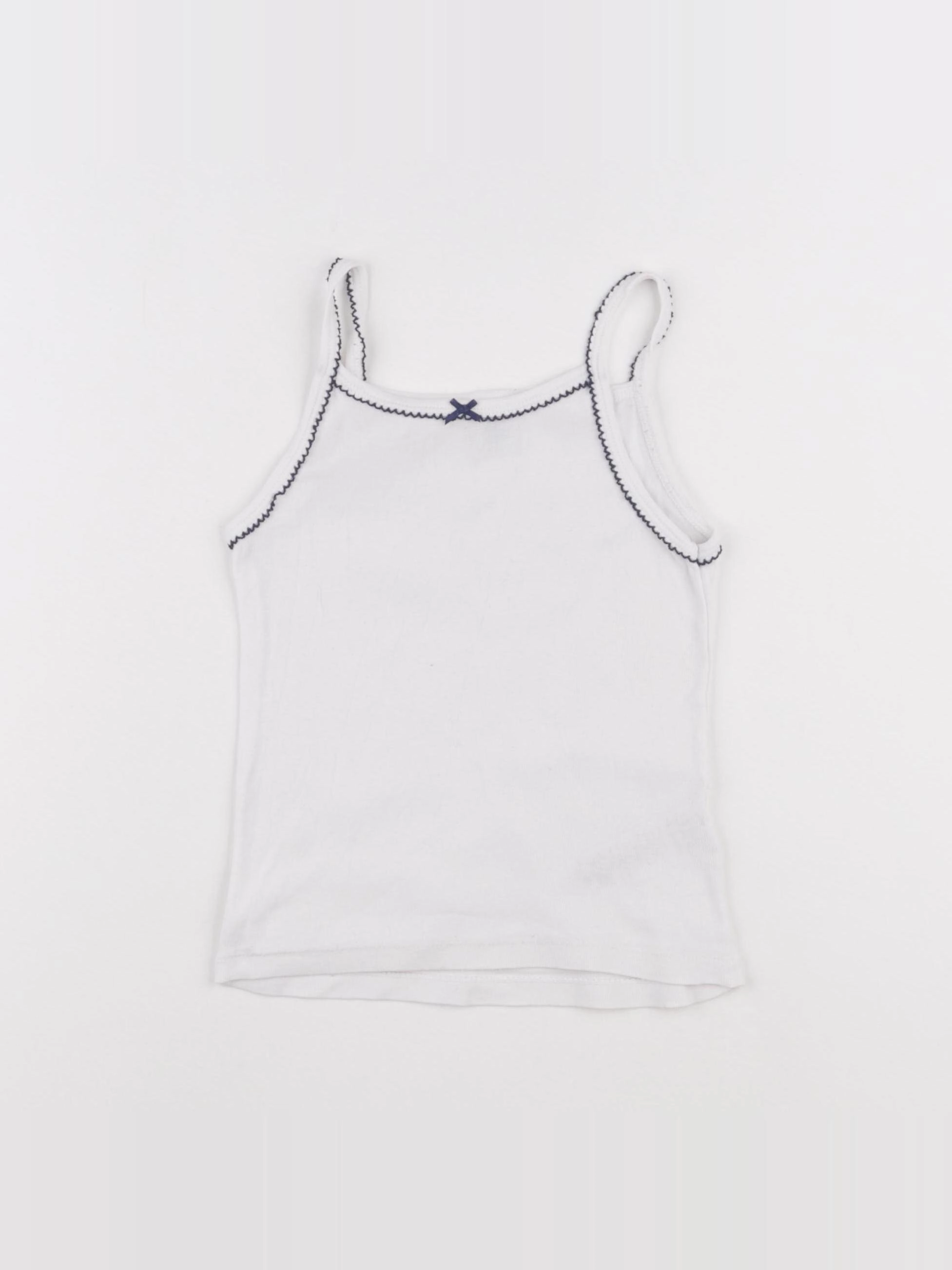 Petit Bateau - débardeur blanc - 4 ans