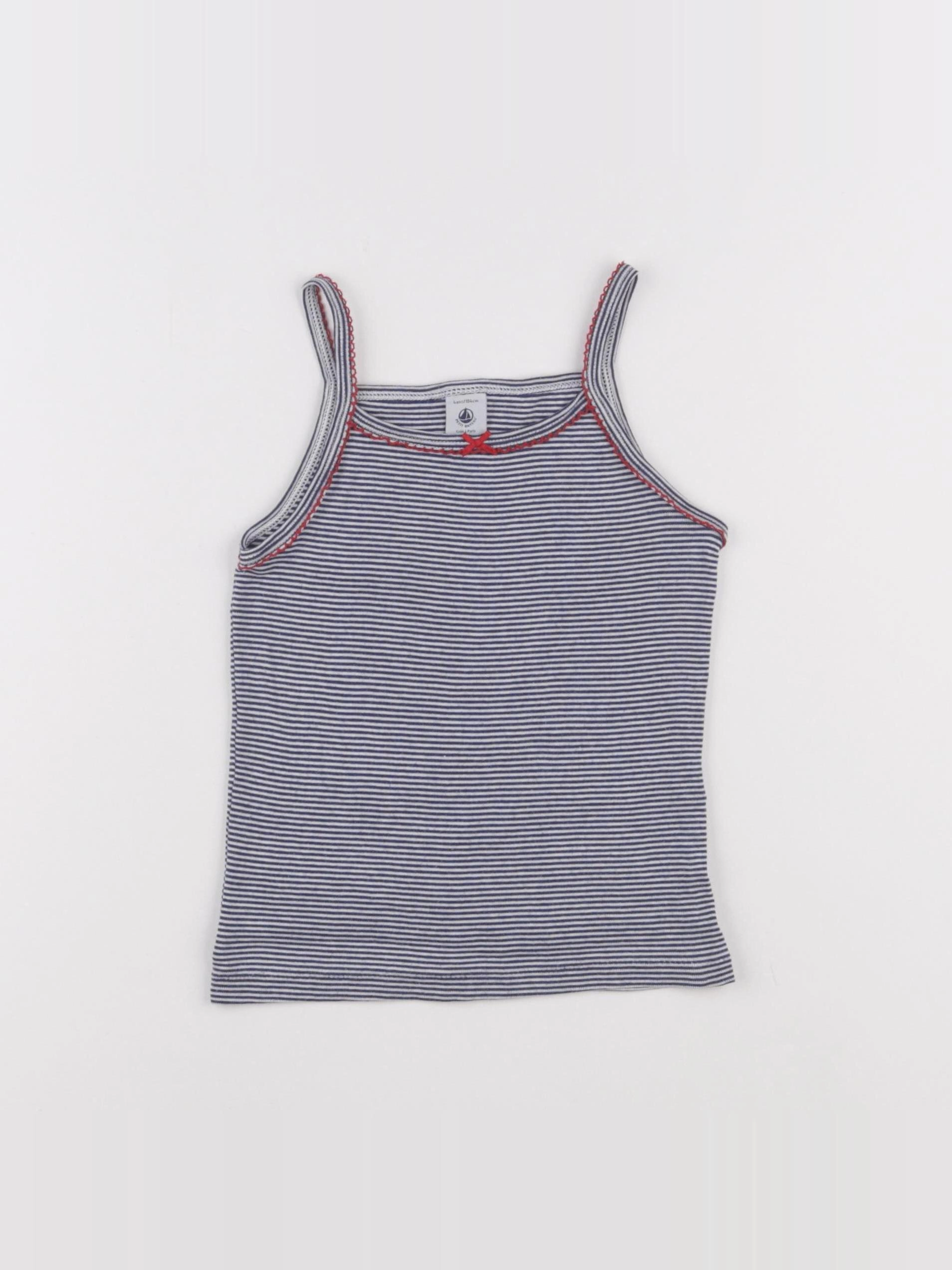 Petit Bateau - débardeur bleu - 4 ans