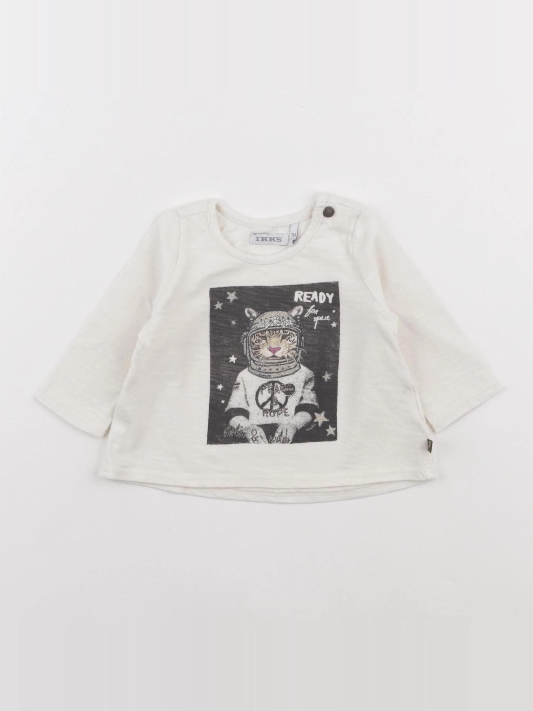 IKKS - tee-shirt blanc - 3 mois