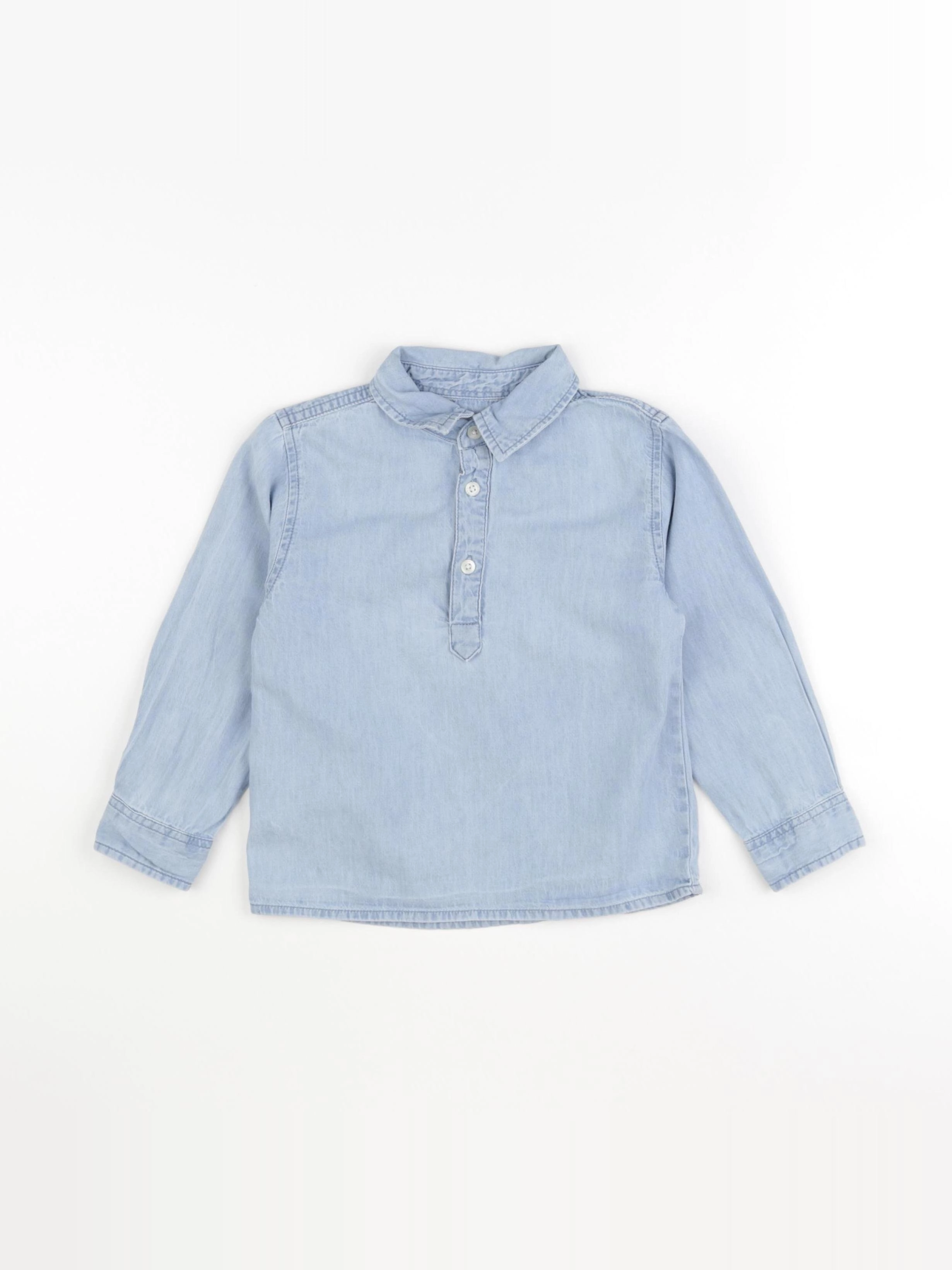 Mango - blouse bleu - 3/4 ans