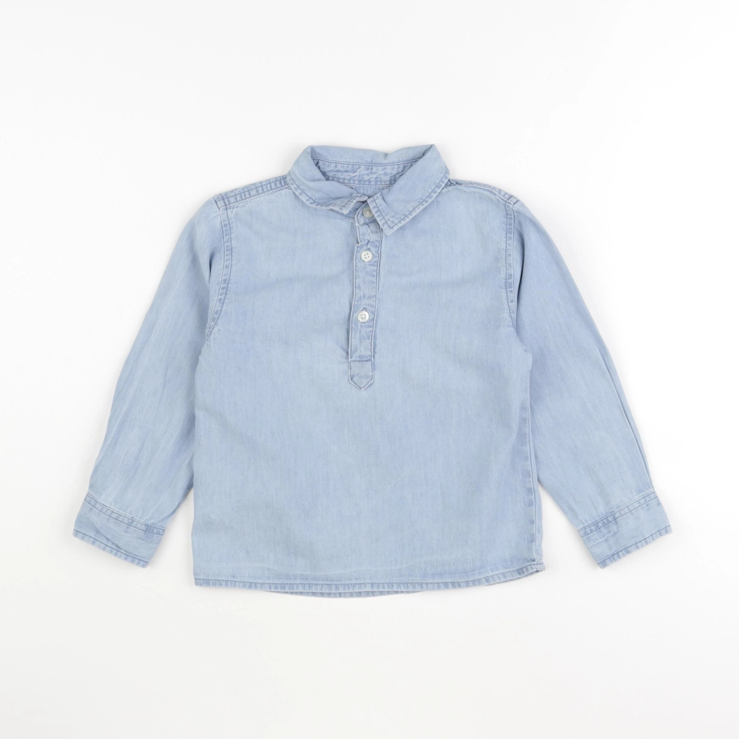 Mango - blouse bleu - 3/4 ans