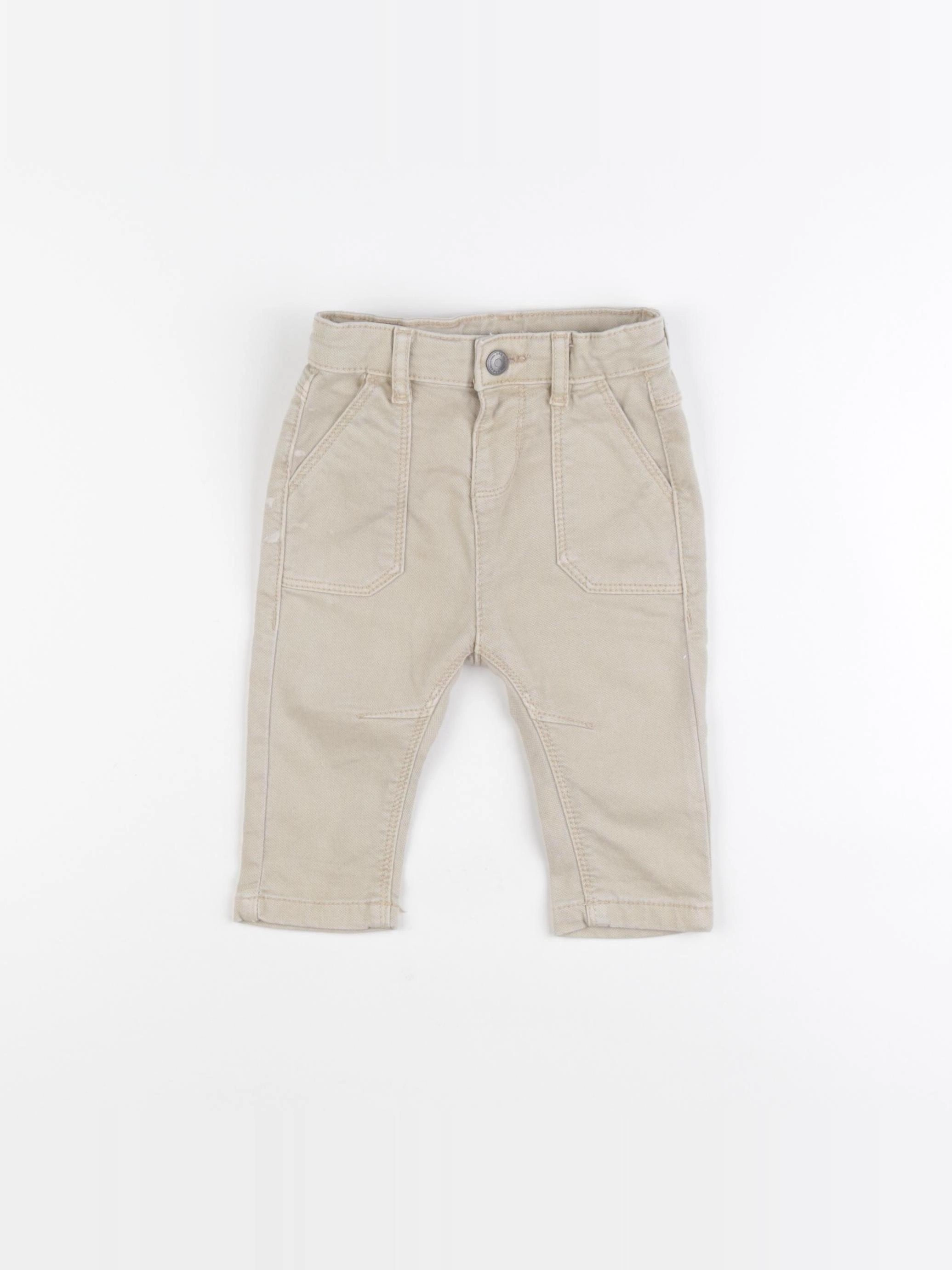Tape à l'oeil - pantalon beige - 6 mois
