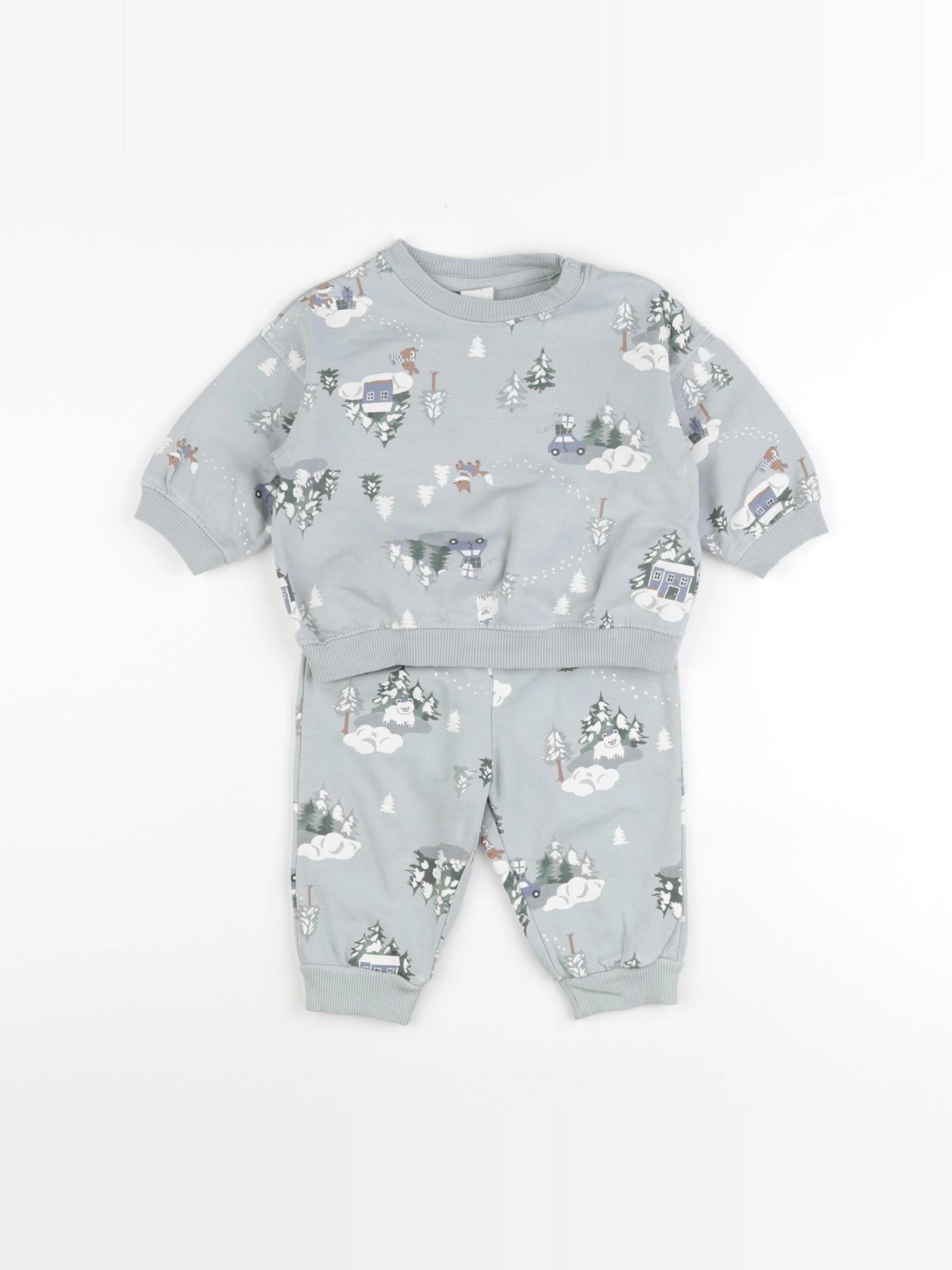 H&M - pyjama bleu - 6 mois