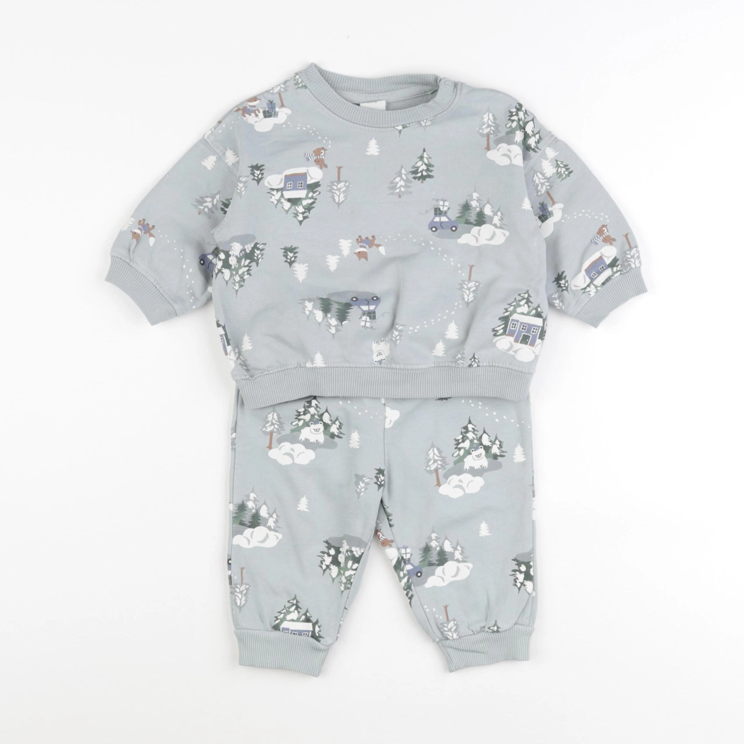 H&M - pyjama bleu - 6 mois
