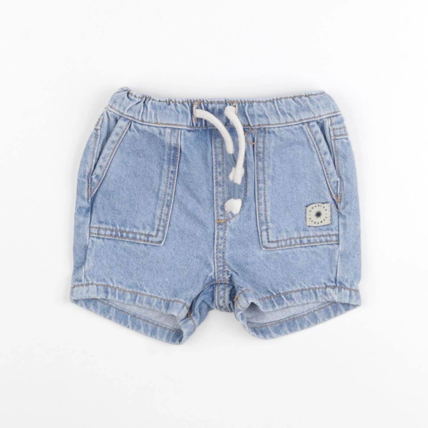Mango - short bleu - 9/12 mois