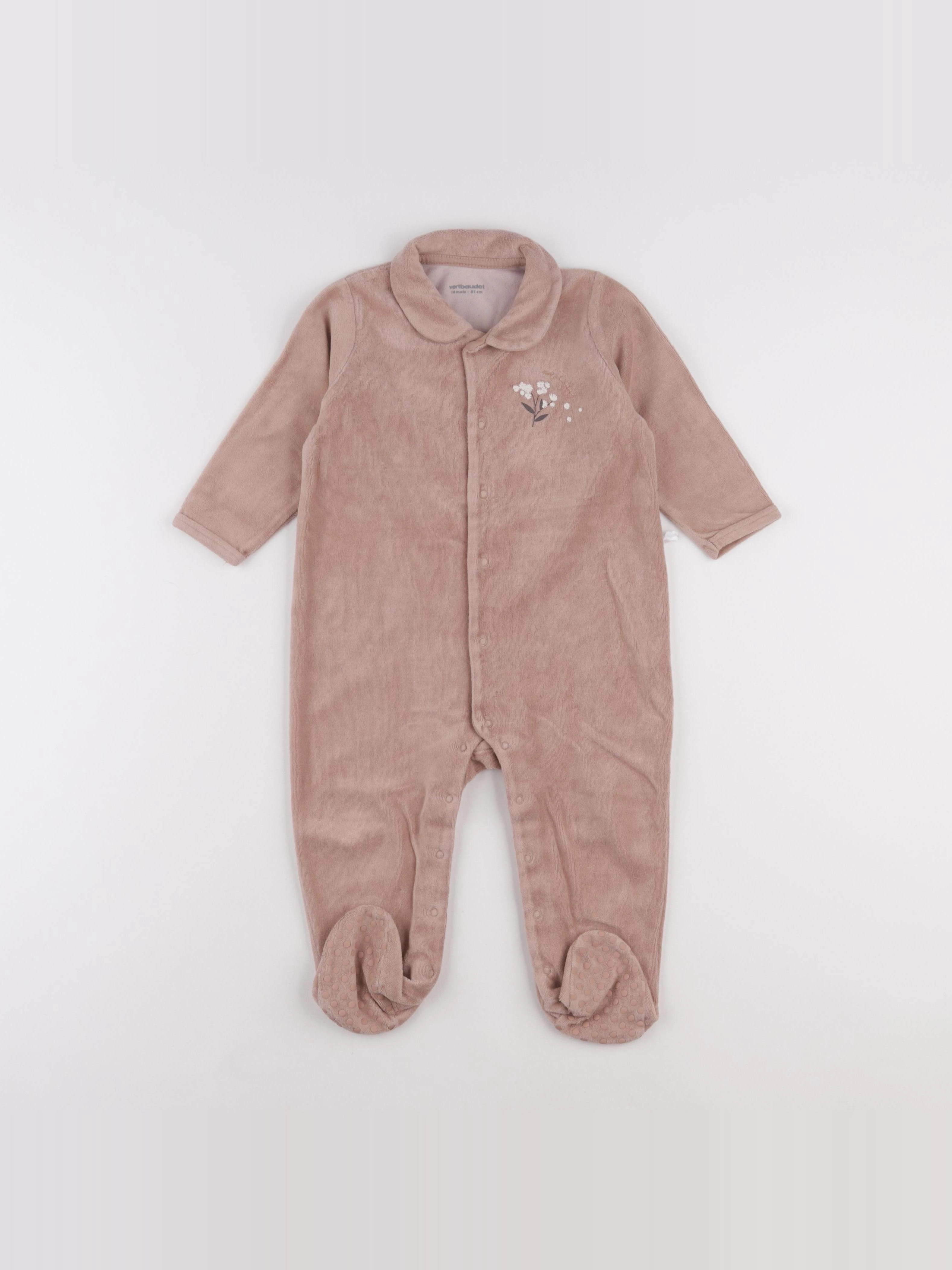 Vertbaudet - pyjama velours  - 18 mois