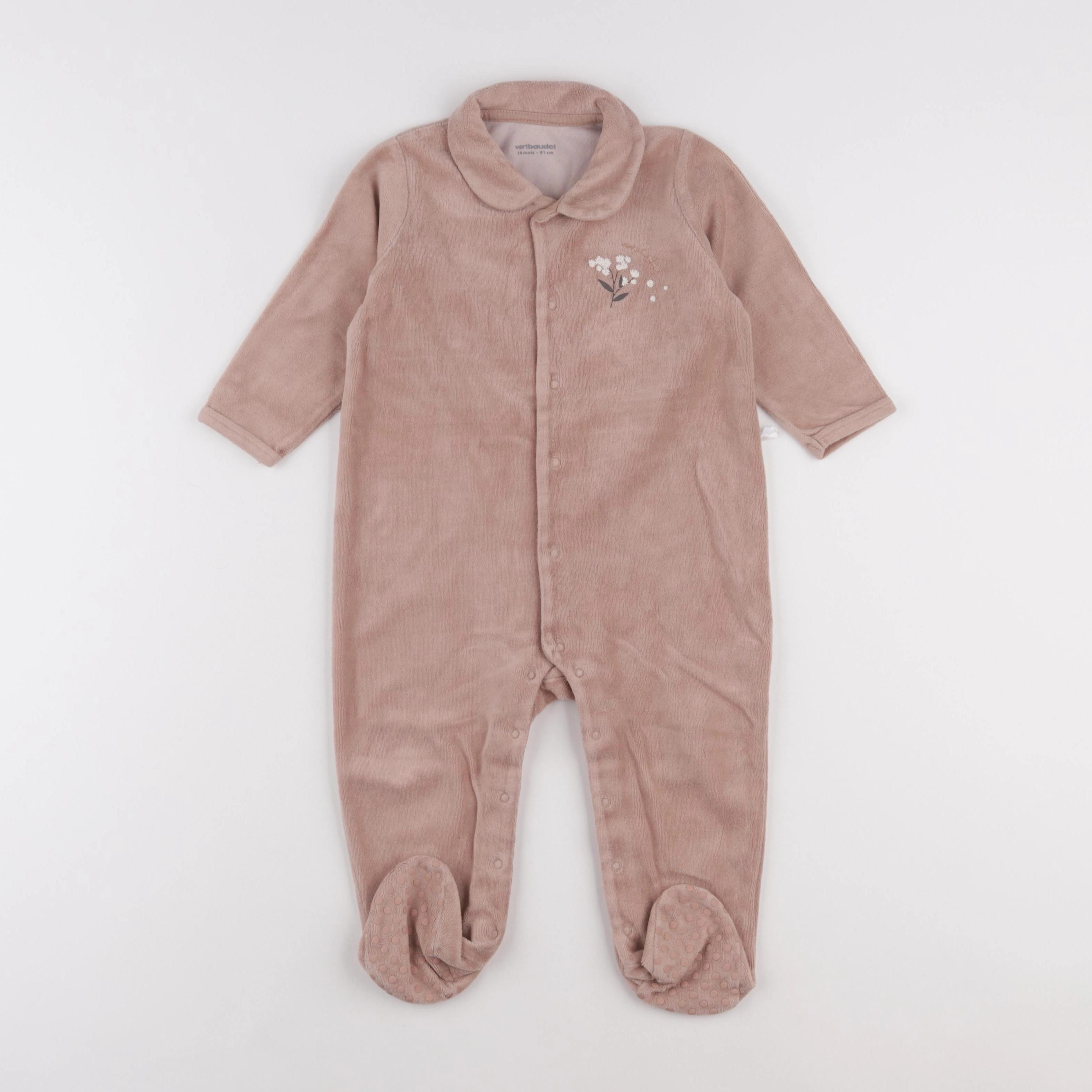 Vertbaudet - pyjama velours  - 18 mois