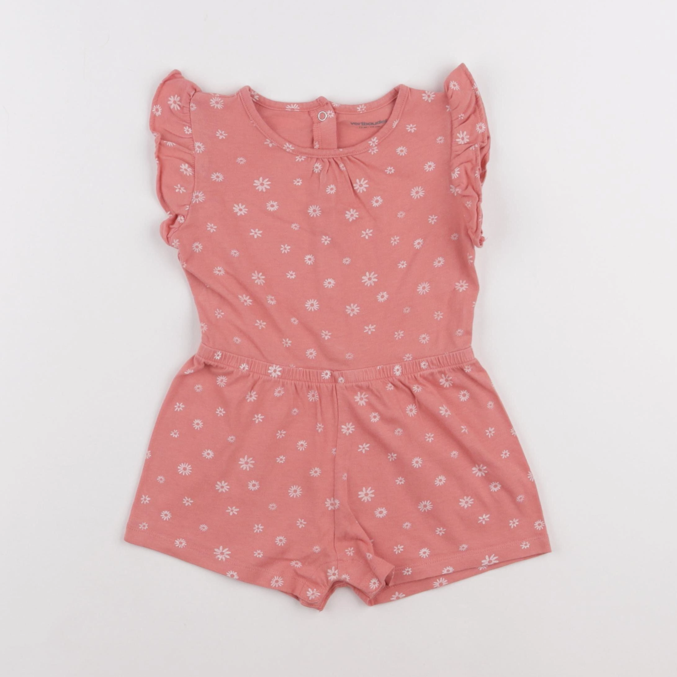 Vertbaudet - combinaison rose - 12 mois