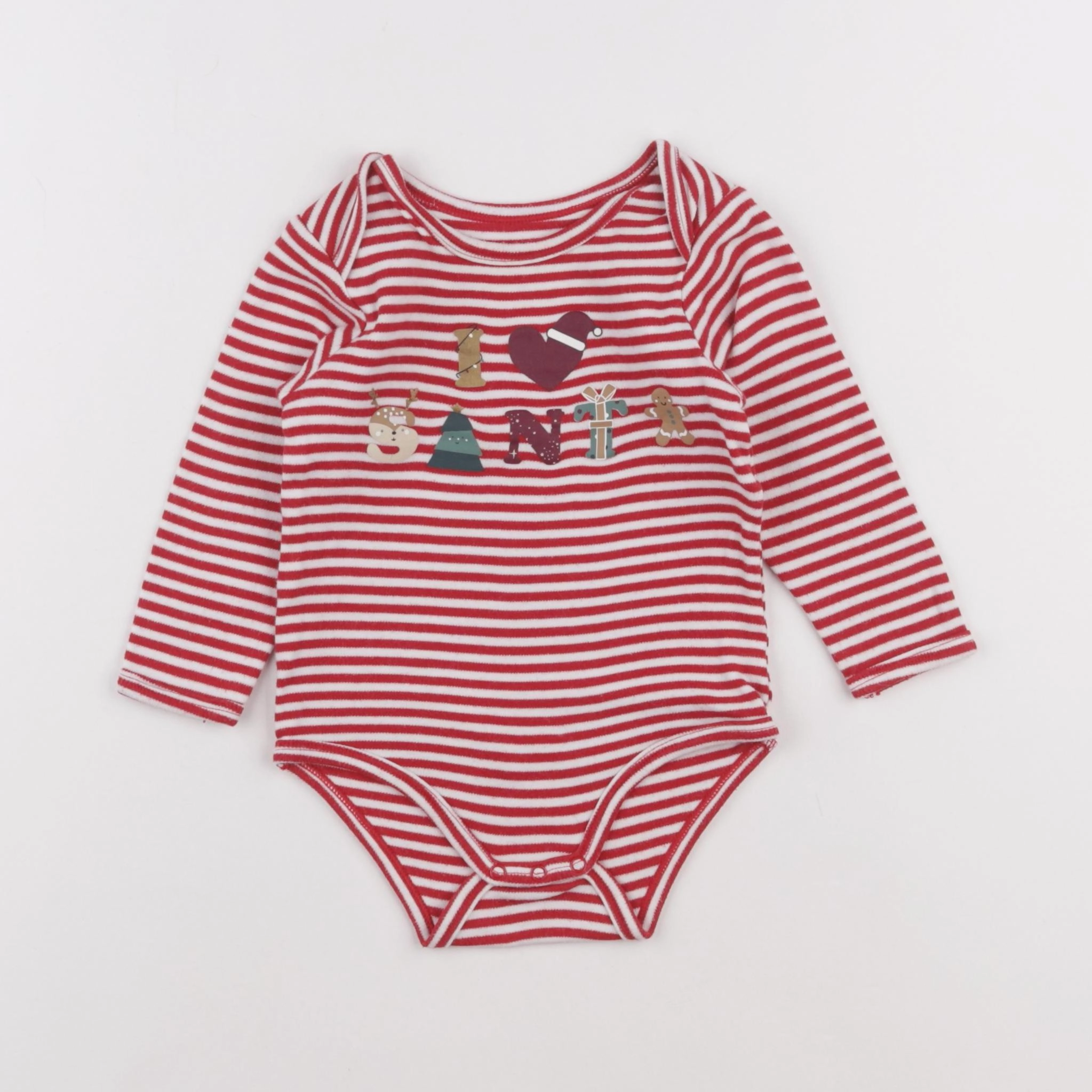 Vertbaudet - body rouge - 18 mois