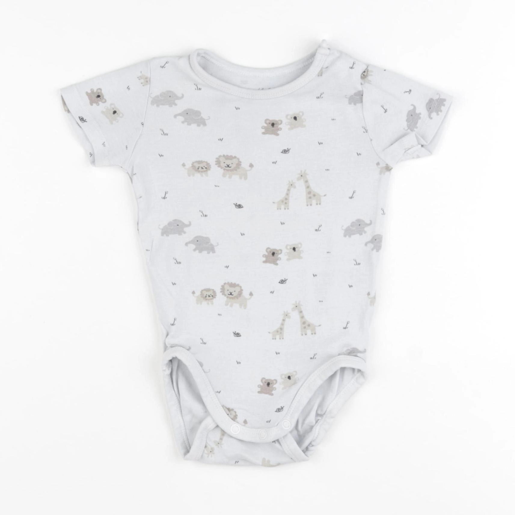 H&M - body bleu - 6/9 mois