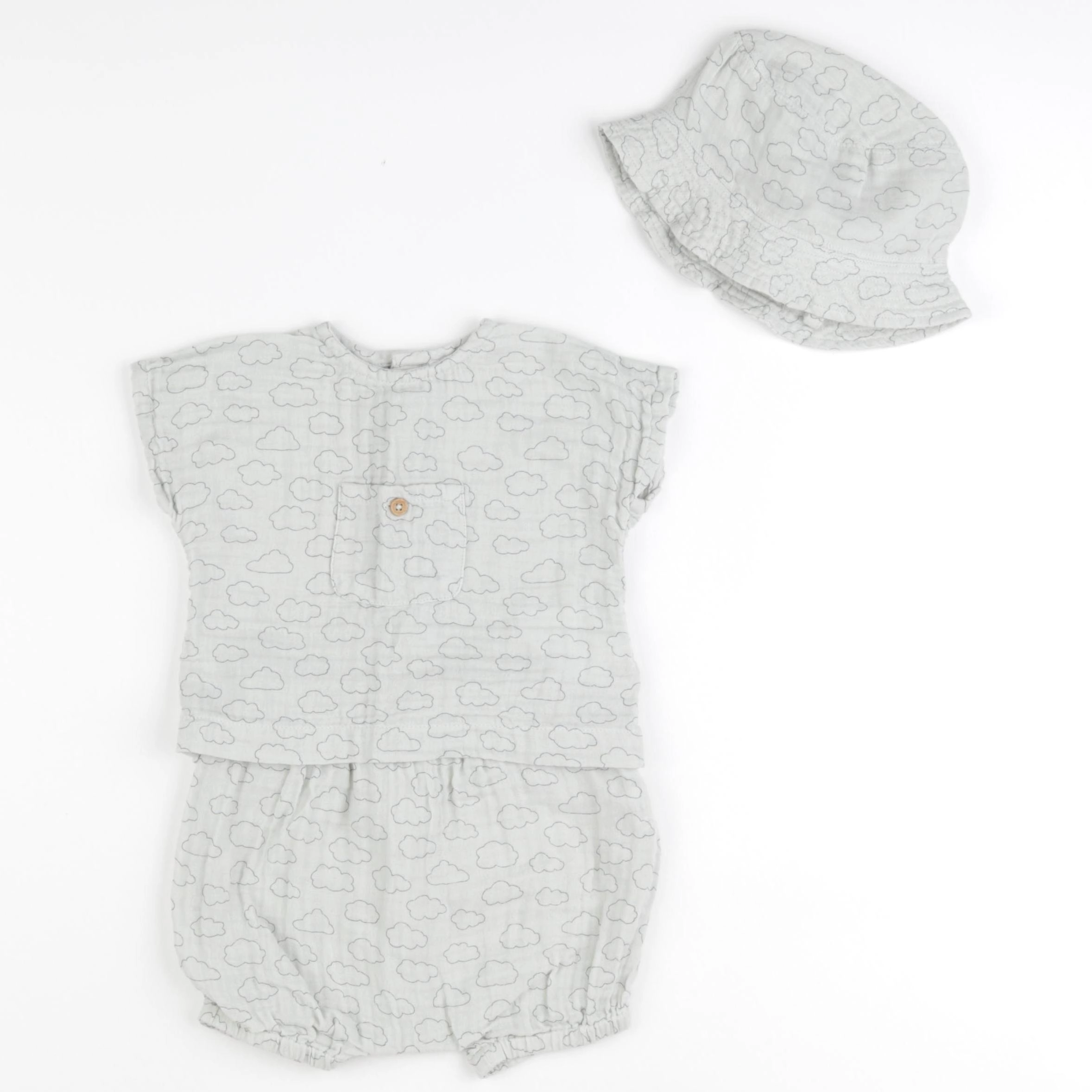 Boutchou - ensemble bleu - 6 mois