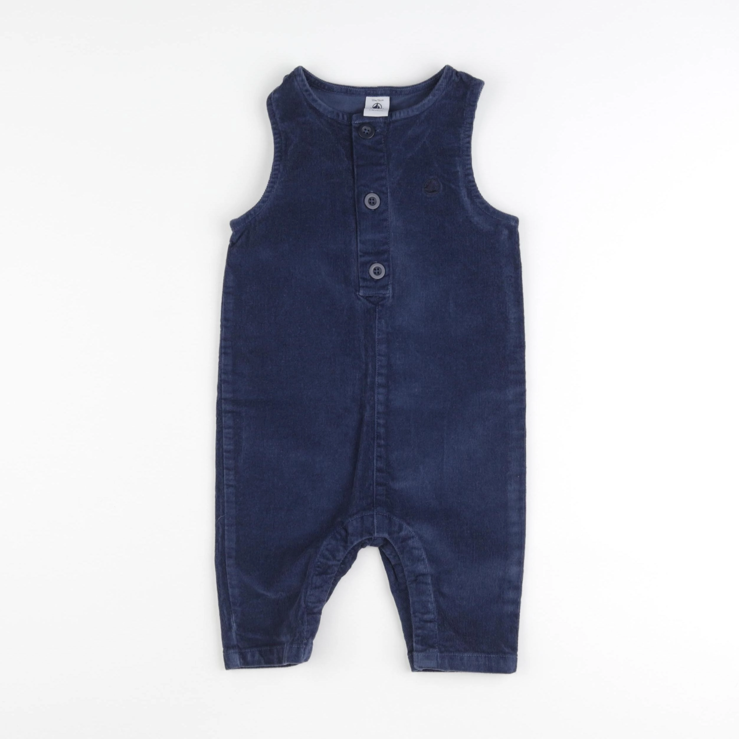 Petit Bateau - combinaison bleu - 12 mois