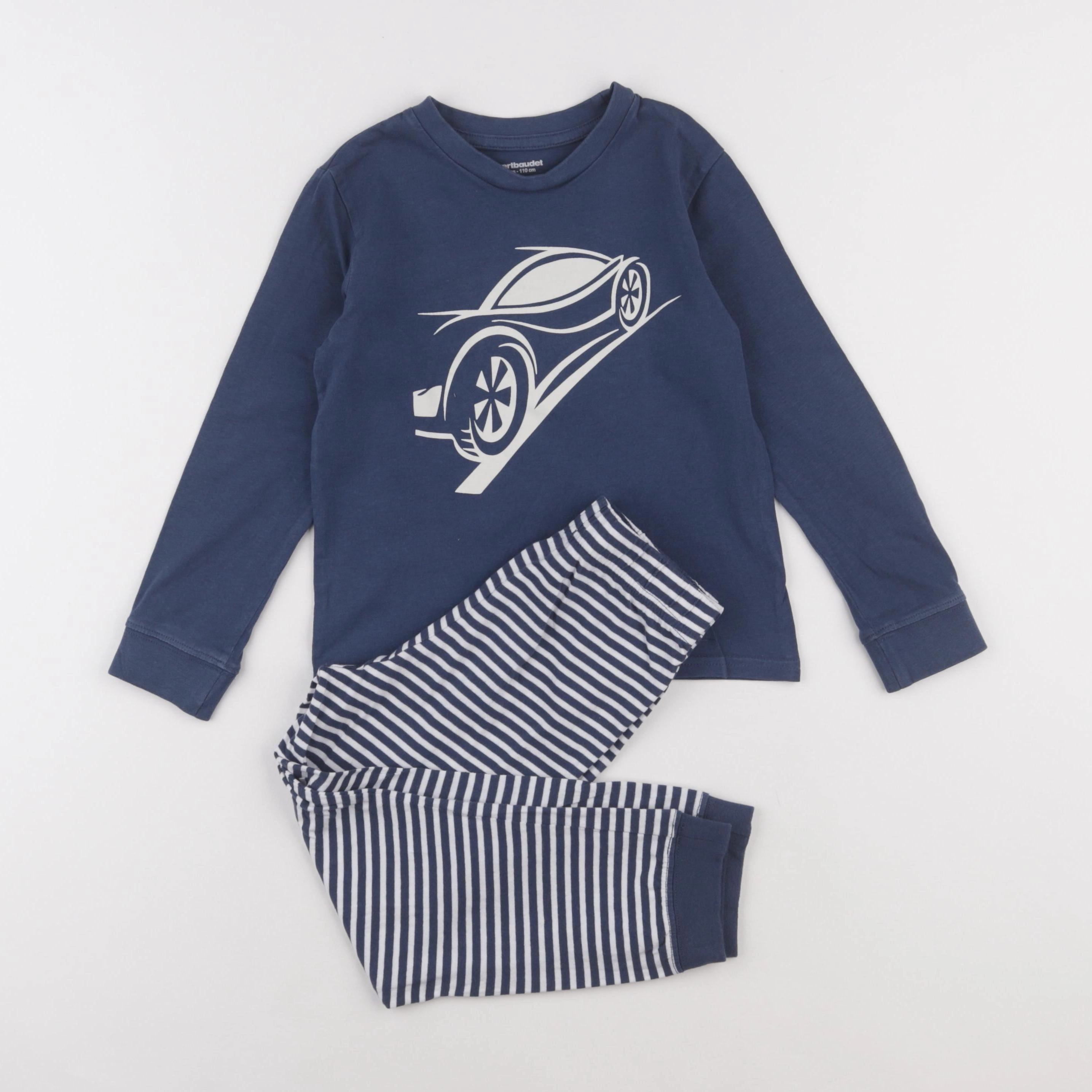 Vertbaudet - pyjama coton bleu - 5 ans