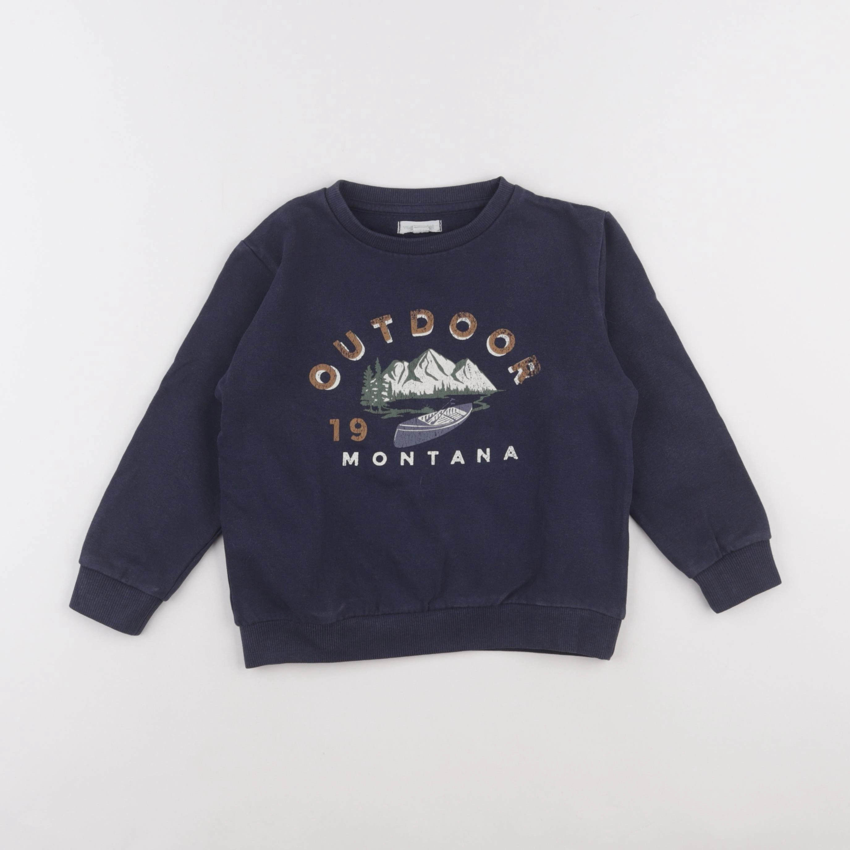 Vertbaudet - sweat bleu - 5 ans