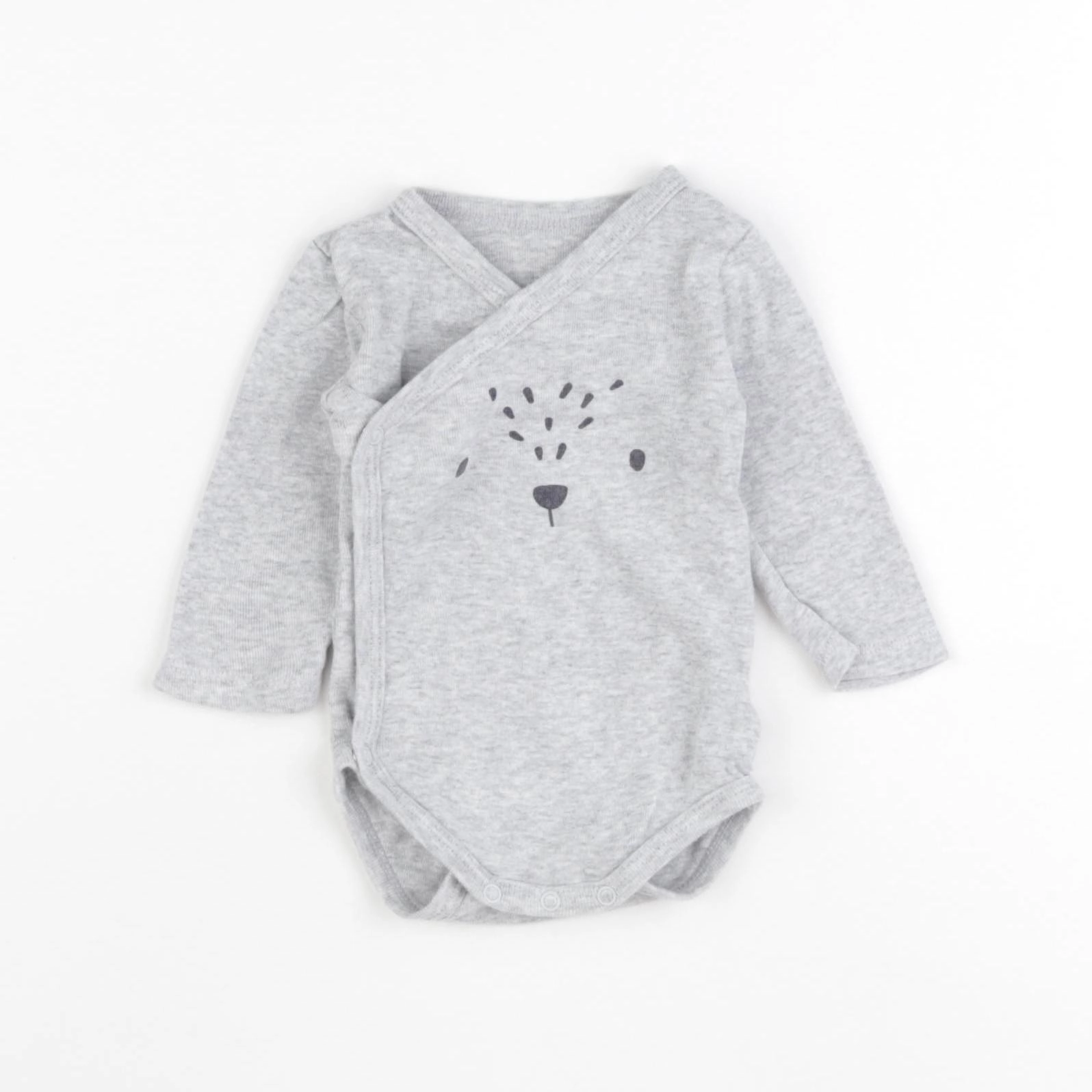 Vertbaudet - body gris - 3 mois