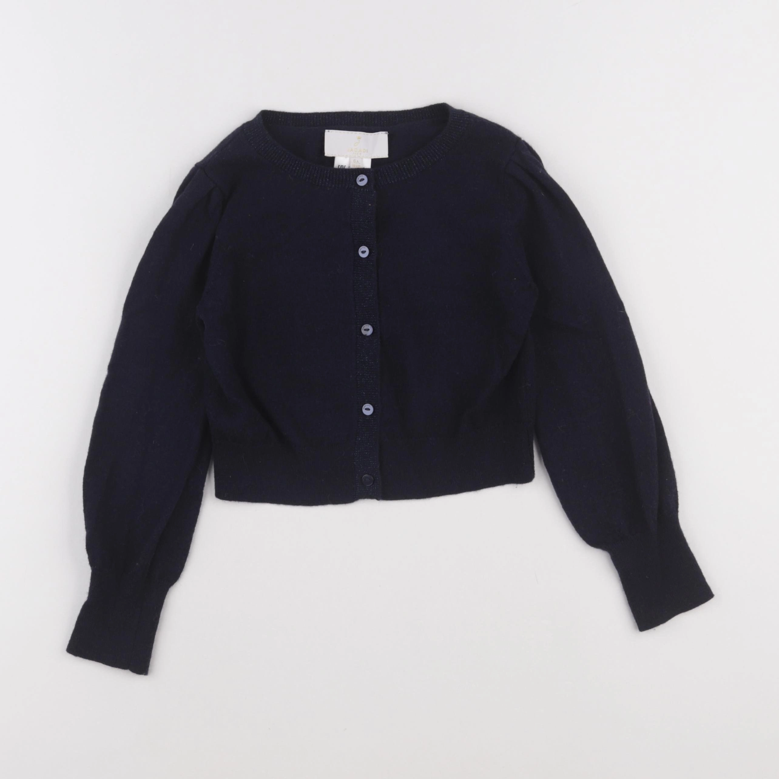 Jacadi - gilet bleu - 6 ans