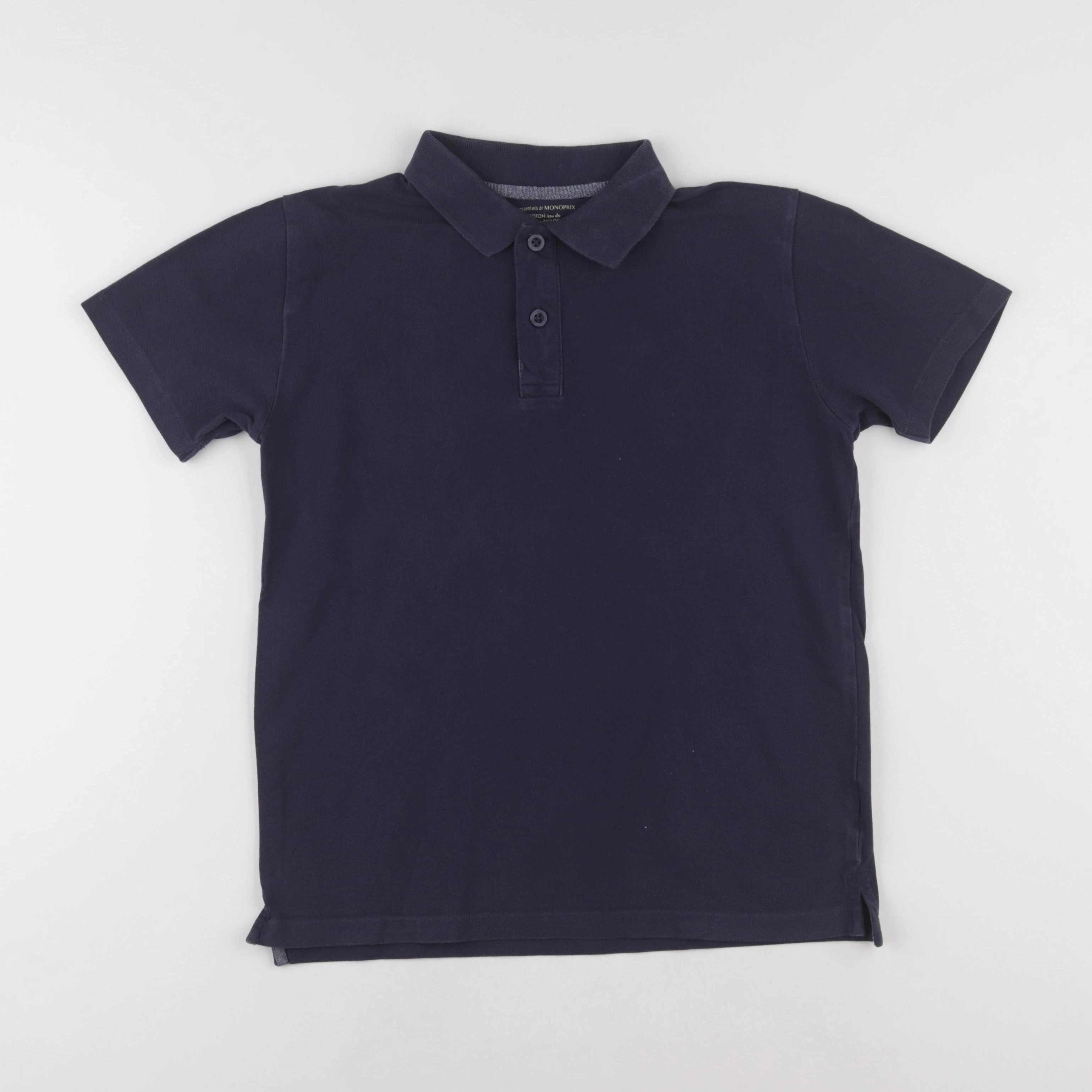 Monoprix - polo bleu - 14 ans