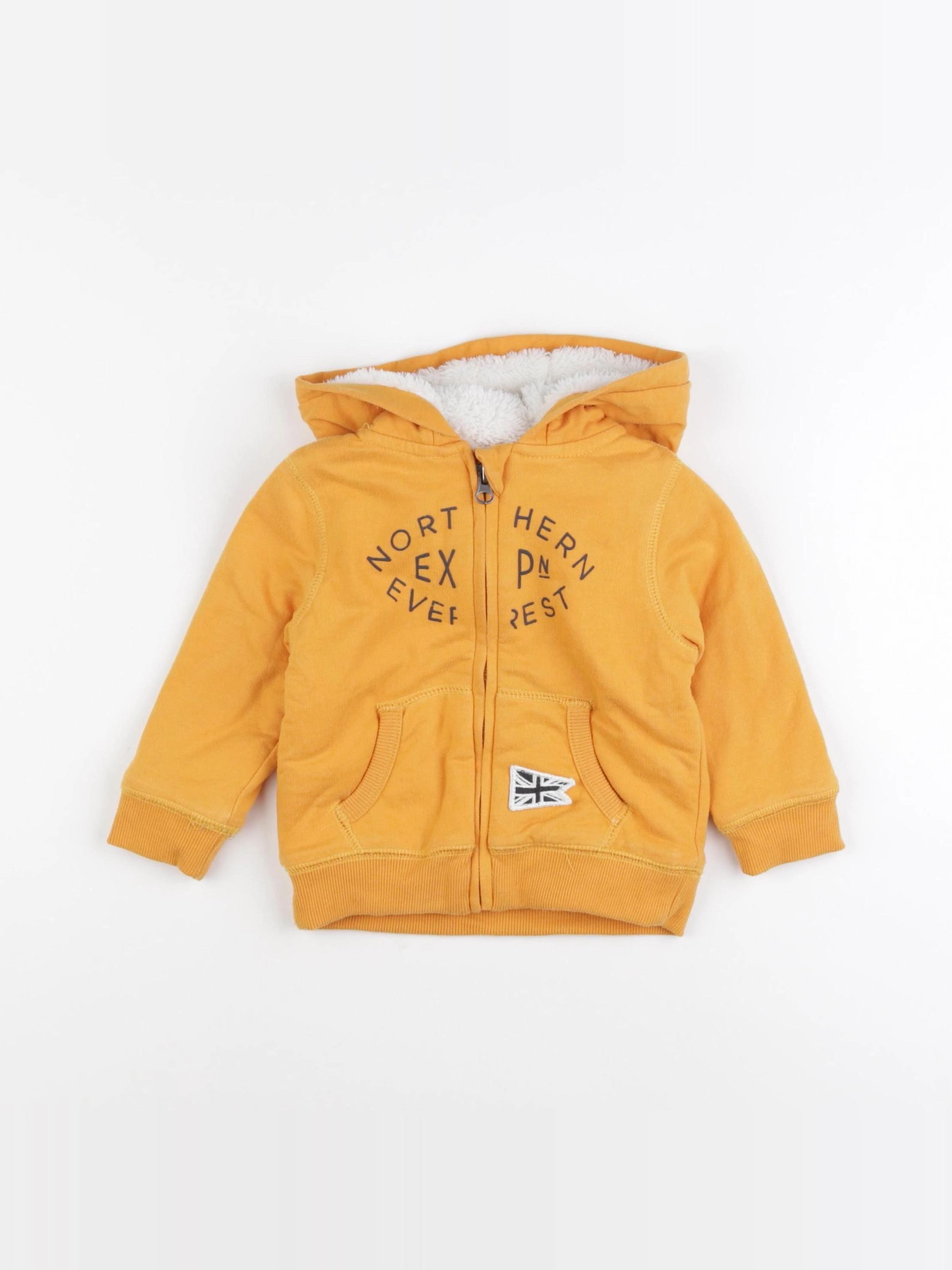 Vertbaudet - sweat jaune - 2 ans