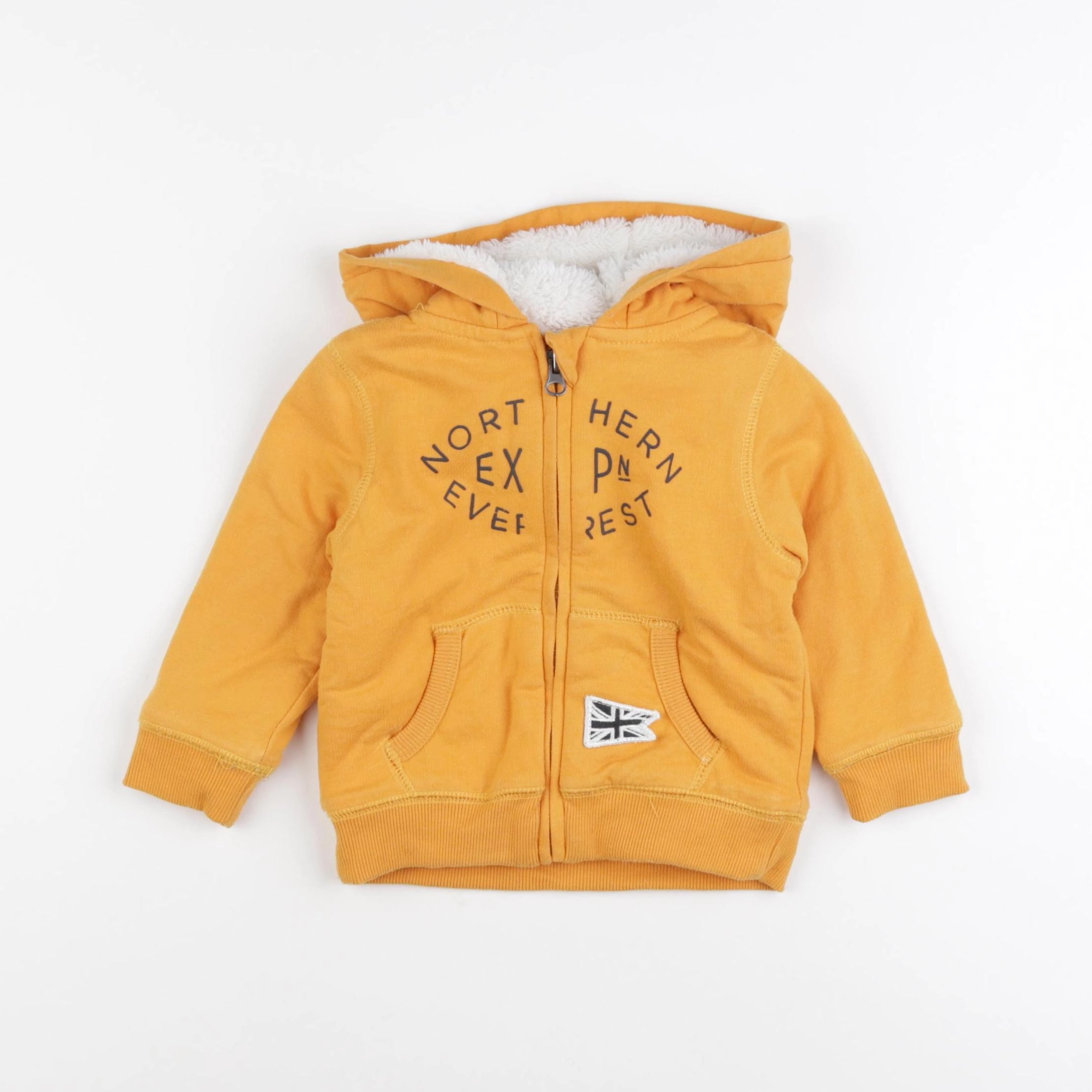 Vertbaudet - sweat jaune - 2 ans