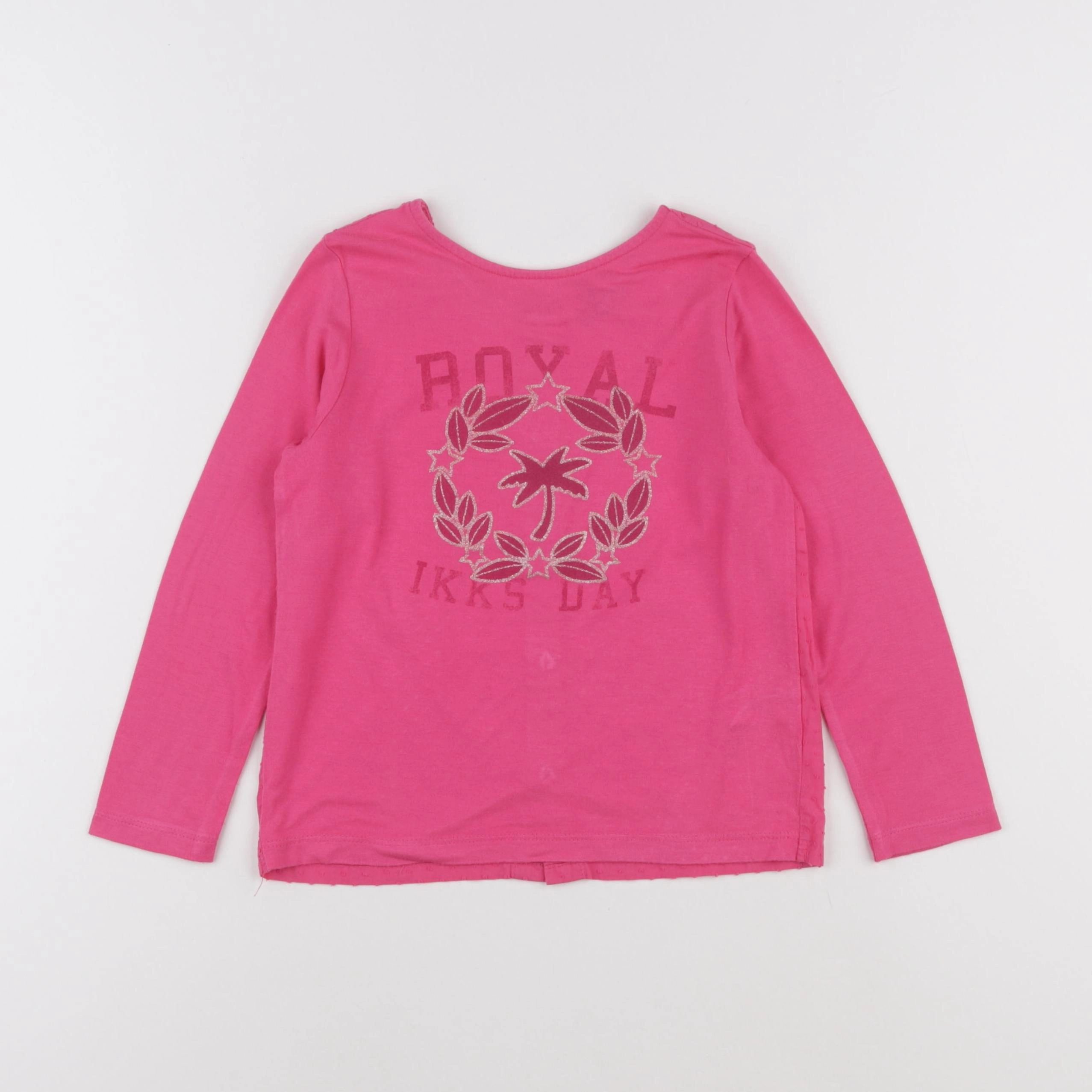 IKKS - tee-shirt rose - 5 ans