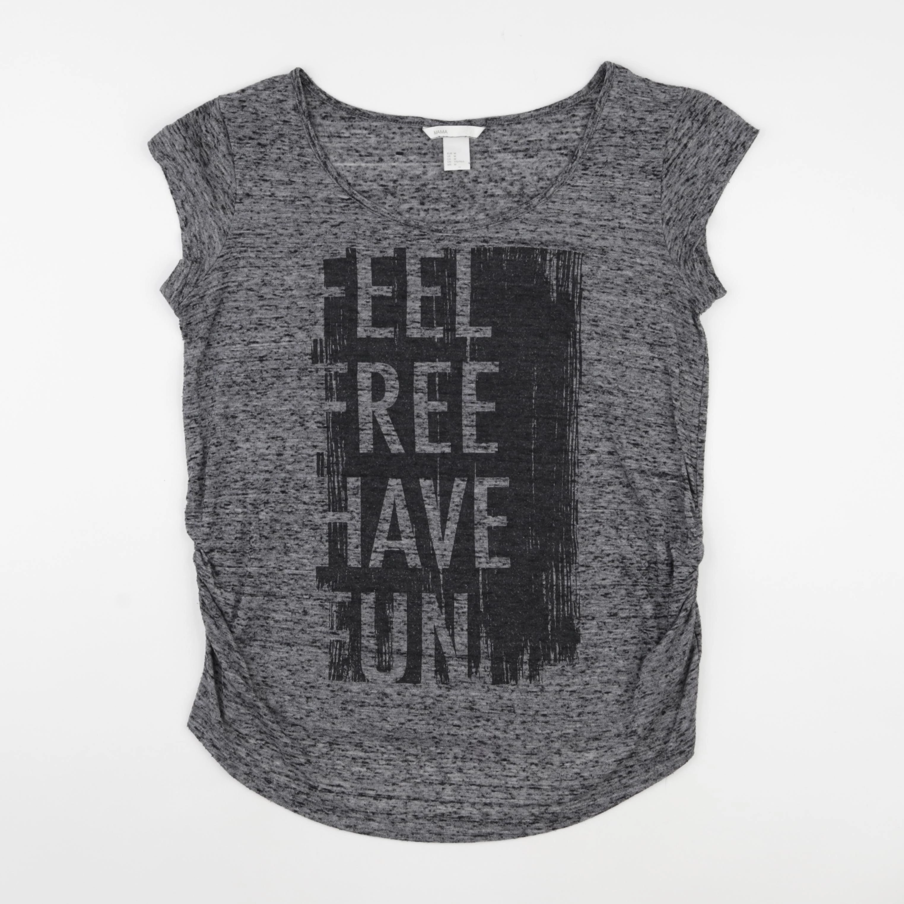 H&M - tee-shirt grossesse gris - m