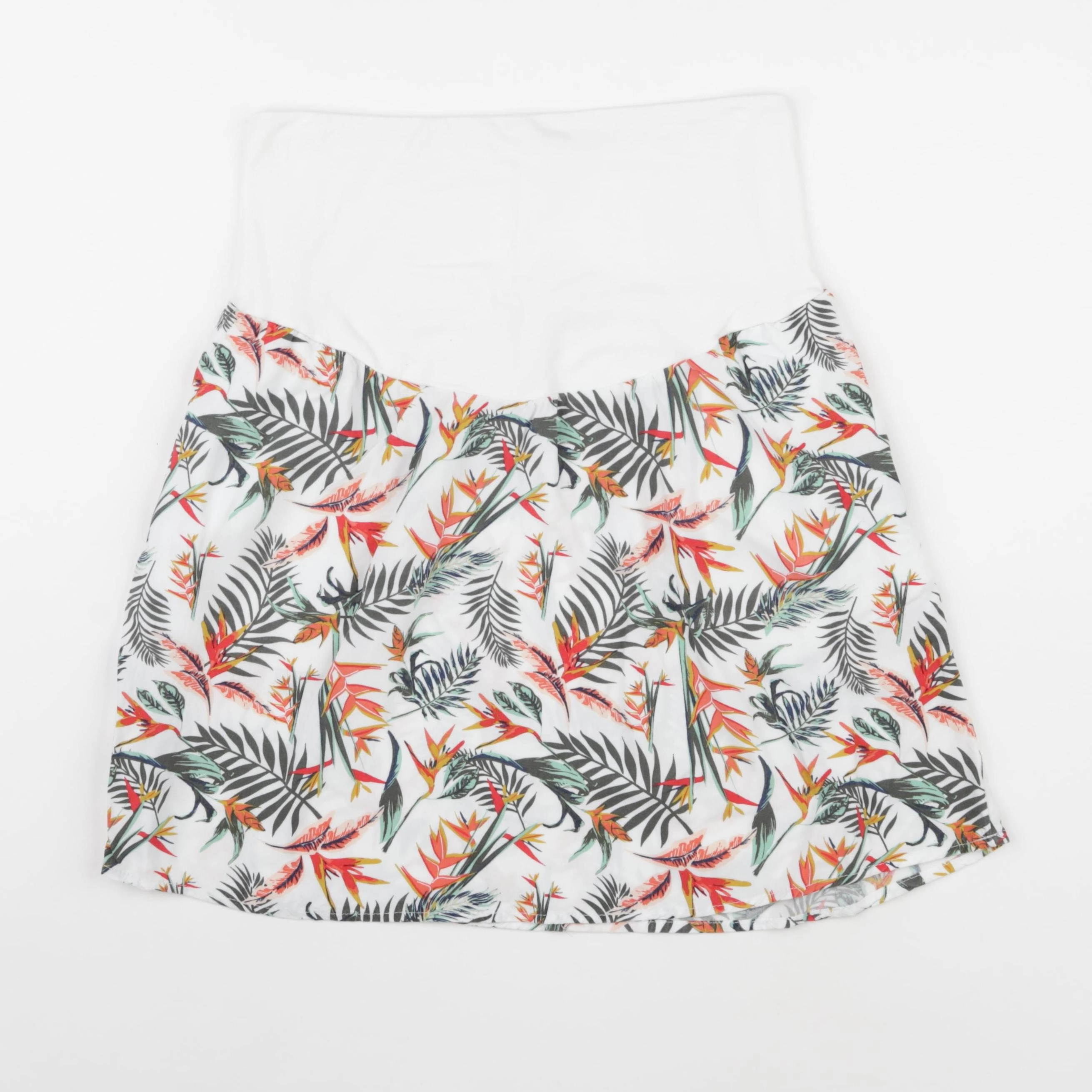 Kiabi - jupe grossesse blanc, vert - 36