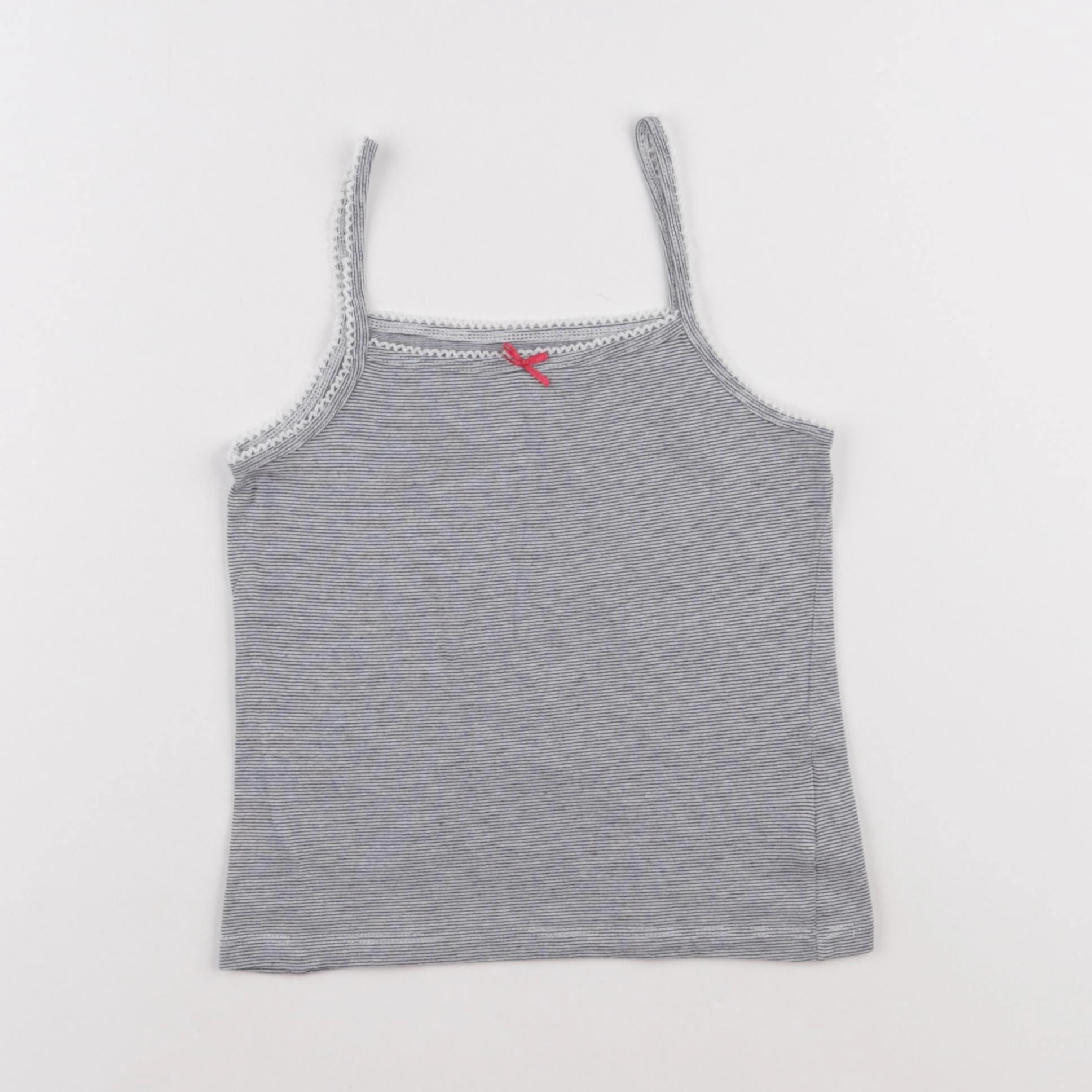 Vertbaudet - maillot de corps bleu, blanc - 6 ans