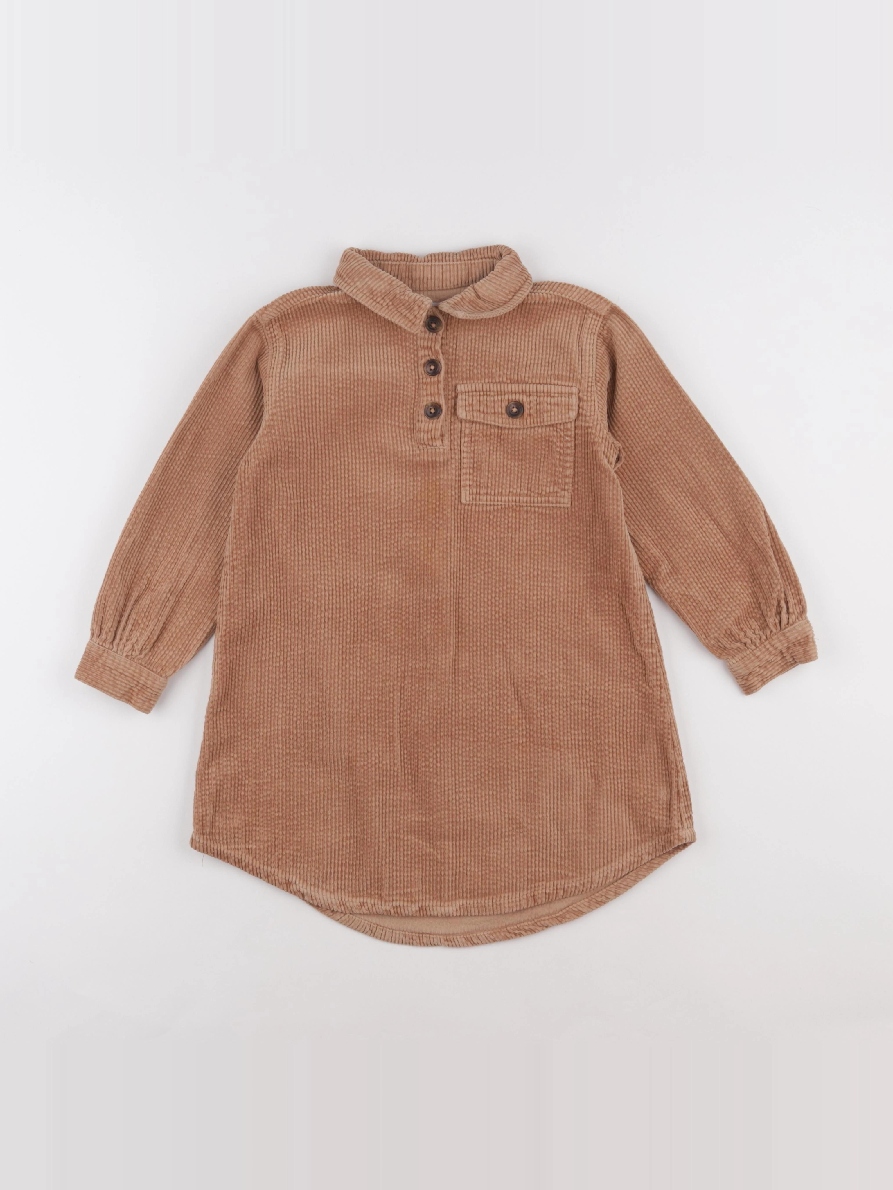 Vertbaudet - robe marron - 6 ans