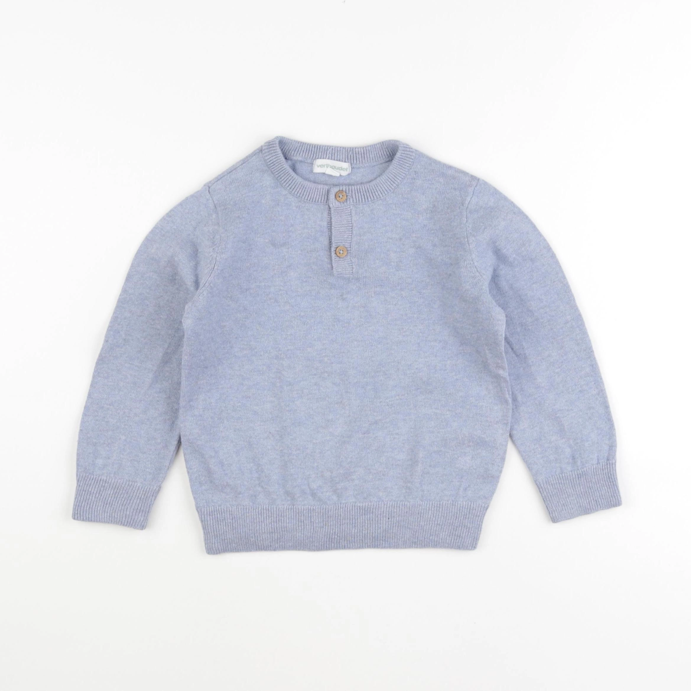 Vertbaudet - pull bleu - 4 ans