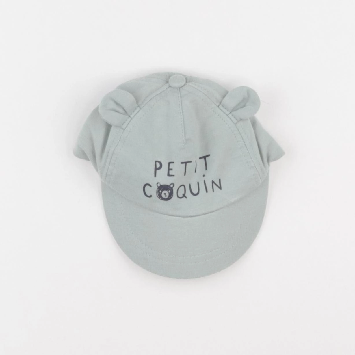 Vertbaudet - casquette vert - 3/6 mois