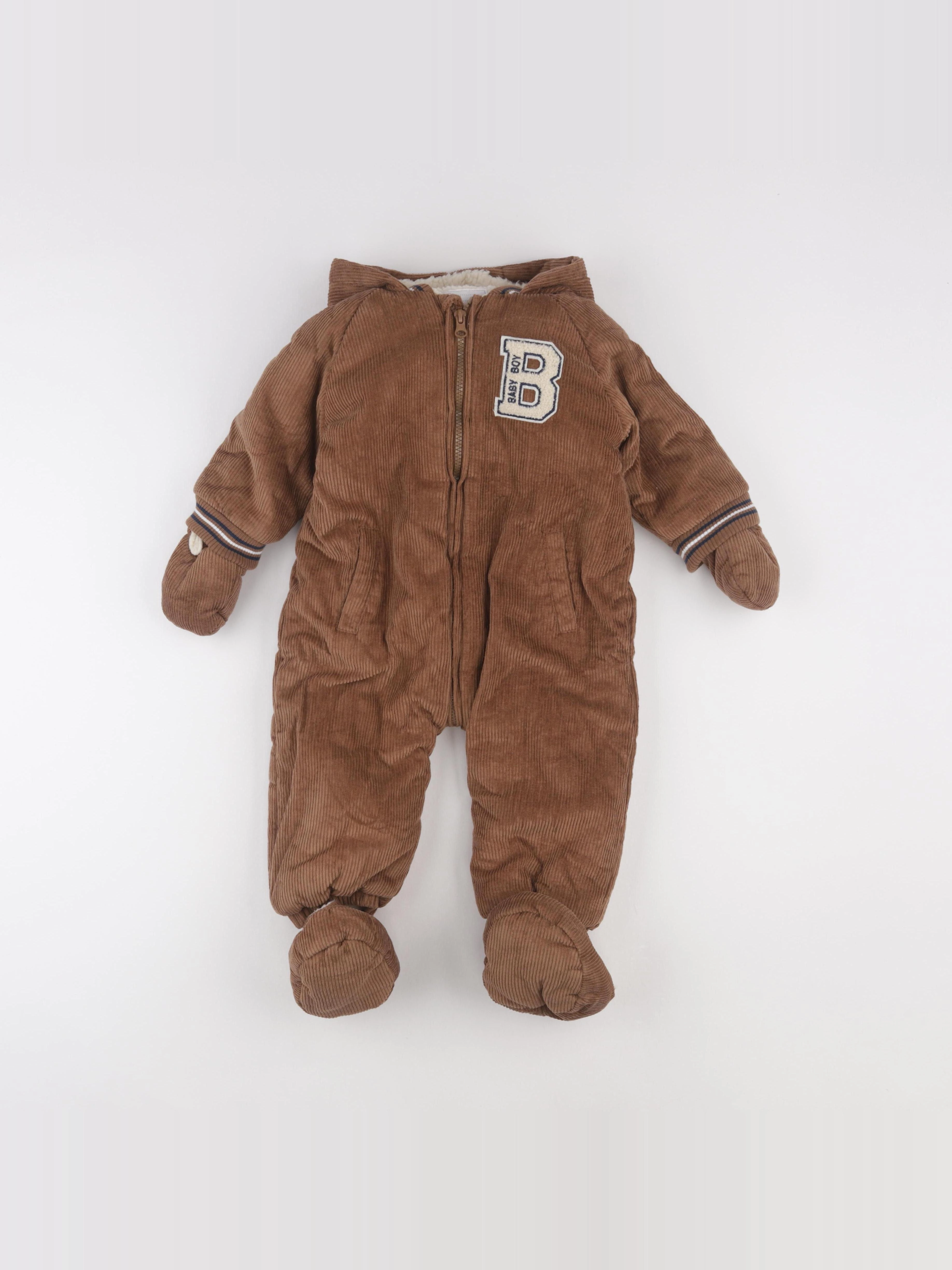 Vertbaudet - combi-pilote marron - 18 mois