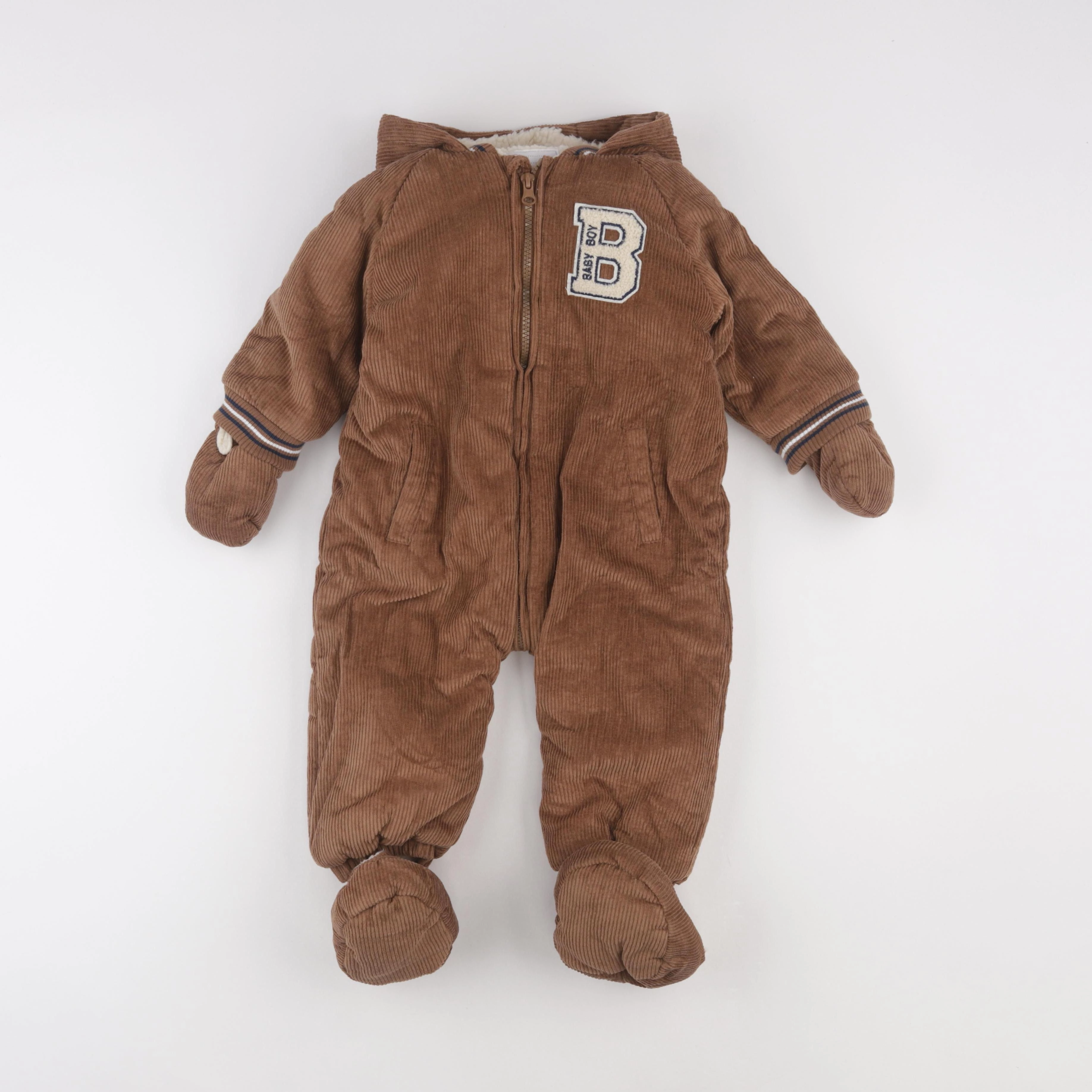 Vertbaudet - combi-pilote marron - 18 mois