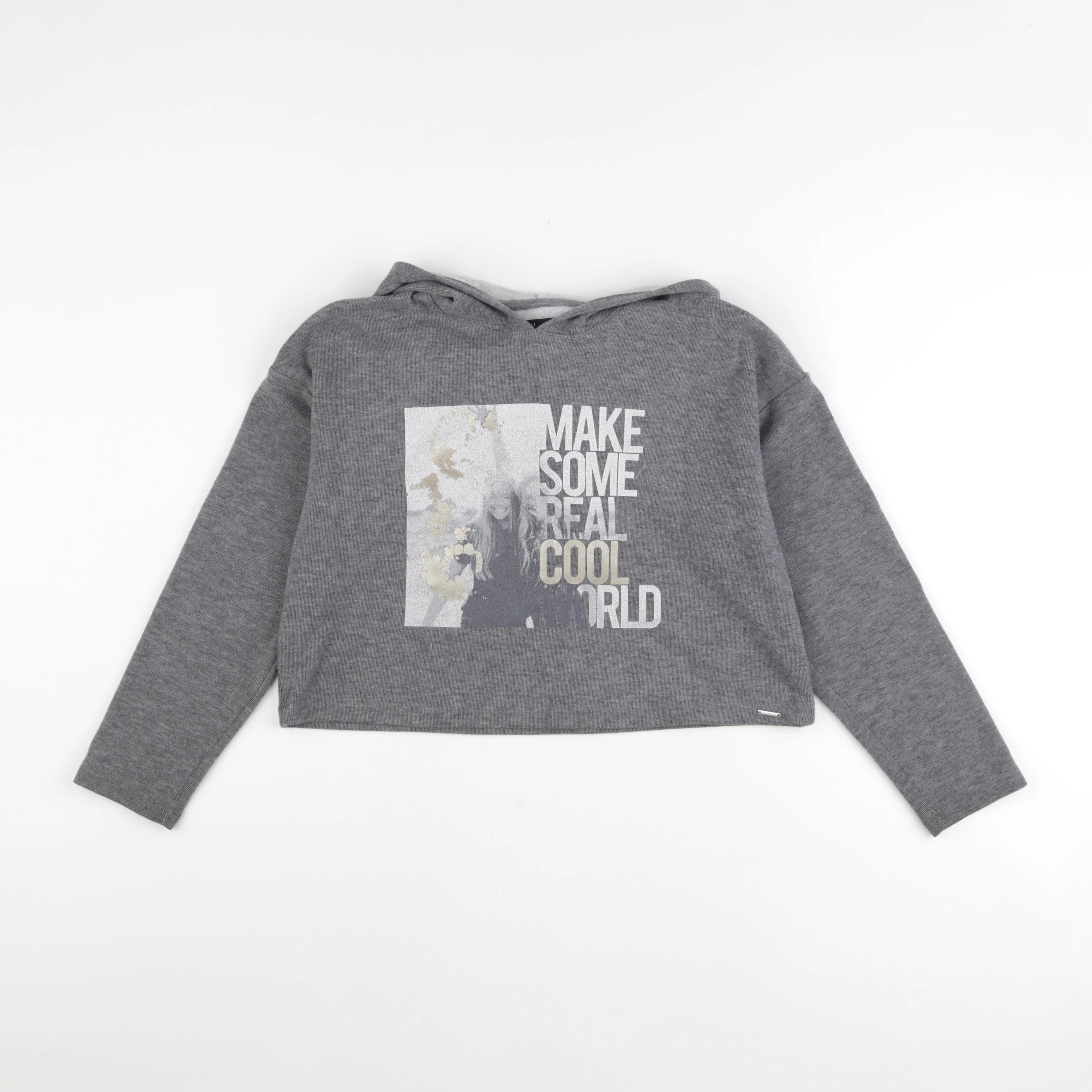 IKKS - sweat gris - 10 ans