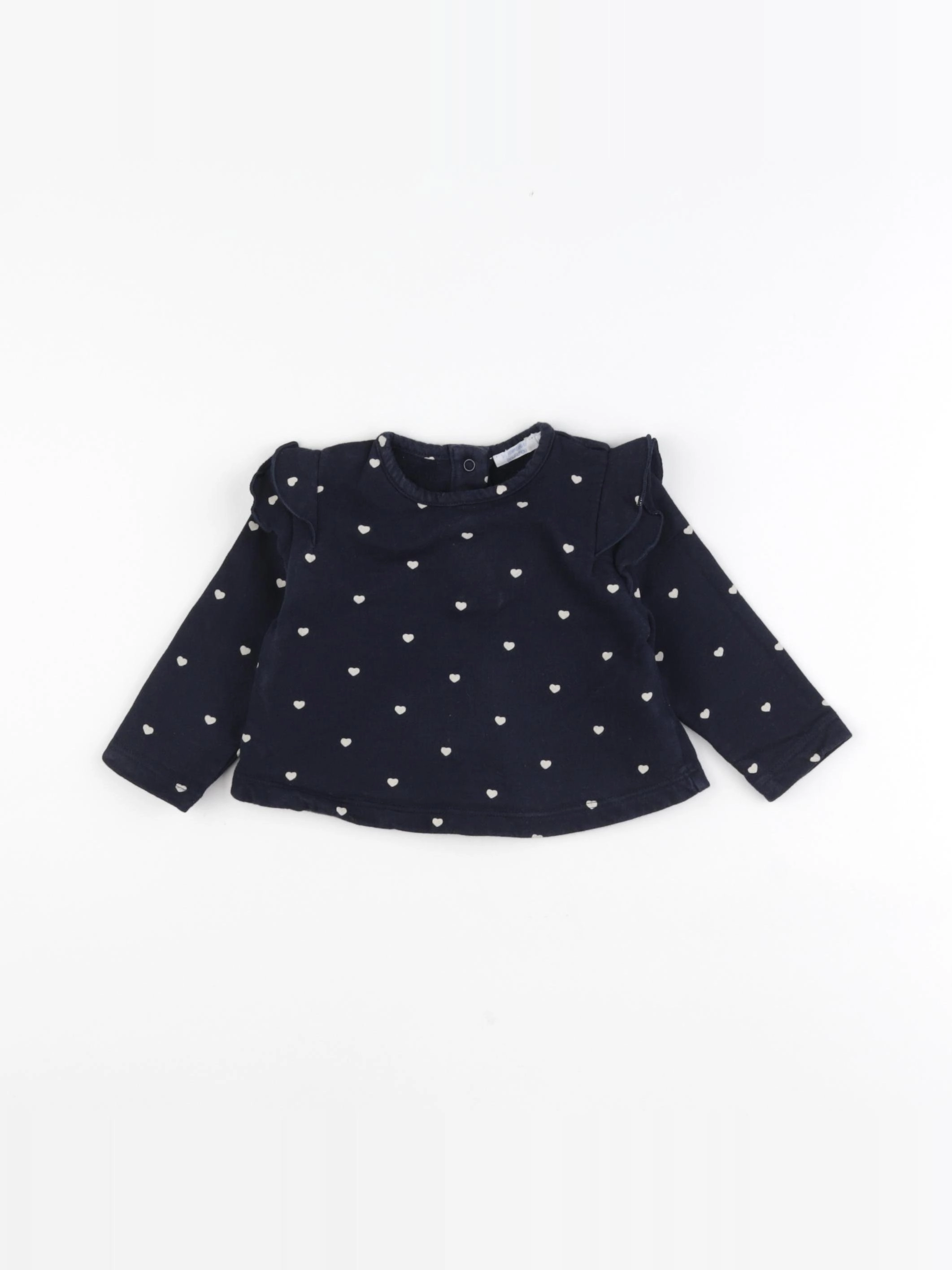 Boutchou - sweat bleu - 6 mois