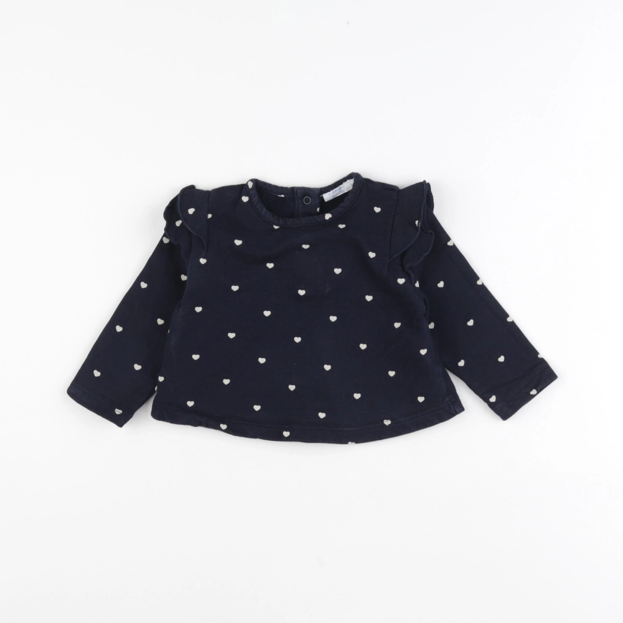 Boutchou - sweat bleu - 6 mois