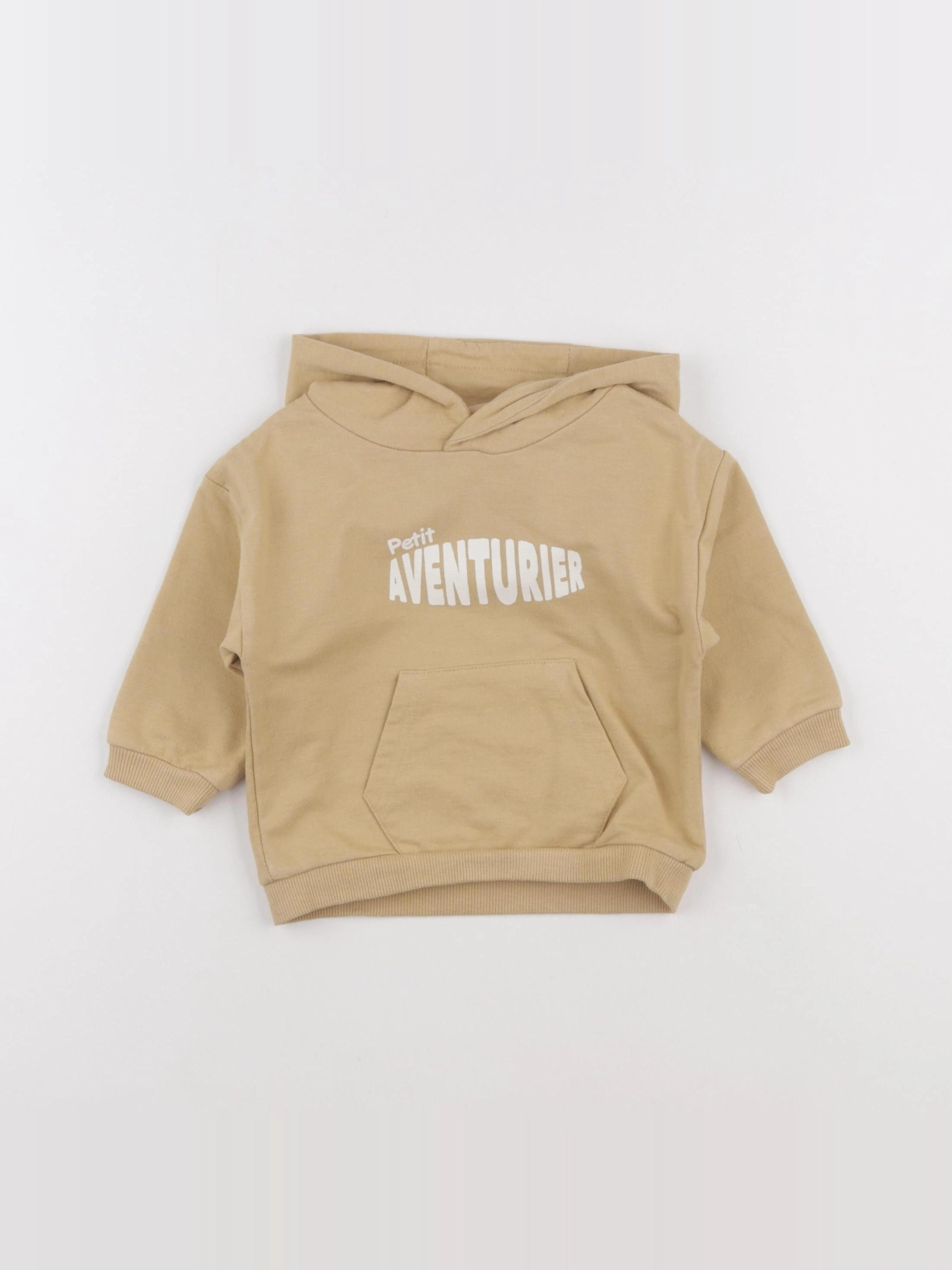 Vertbaudet - sweat jaune - 9 mois