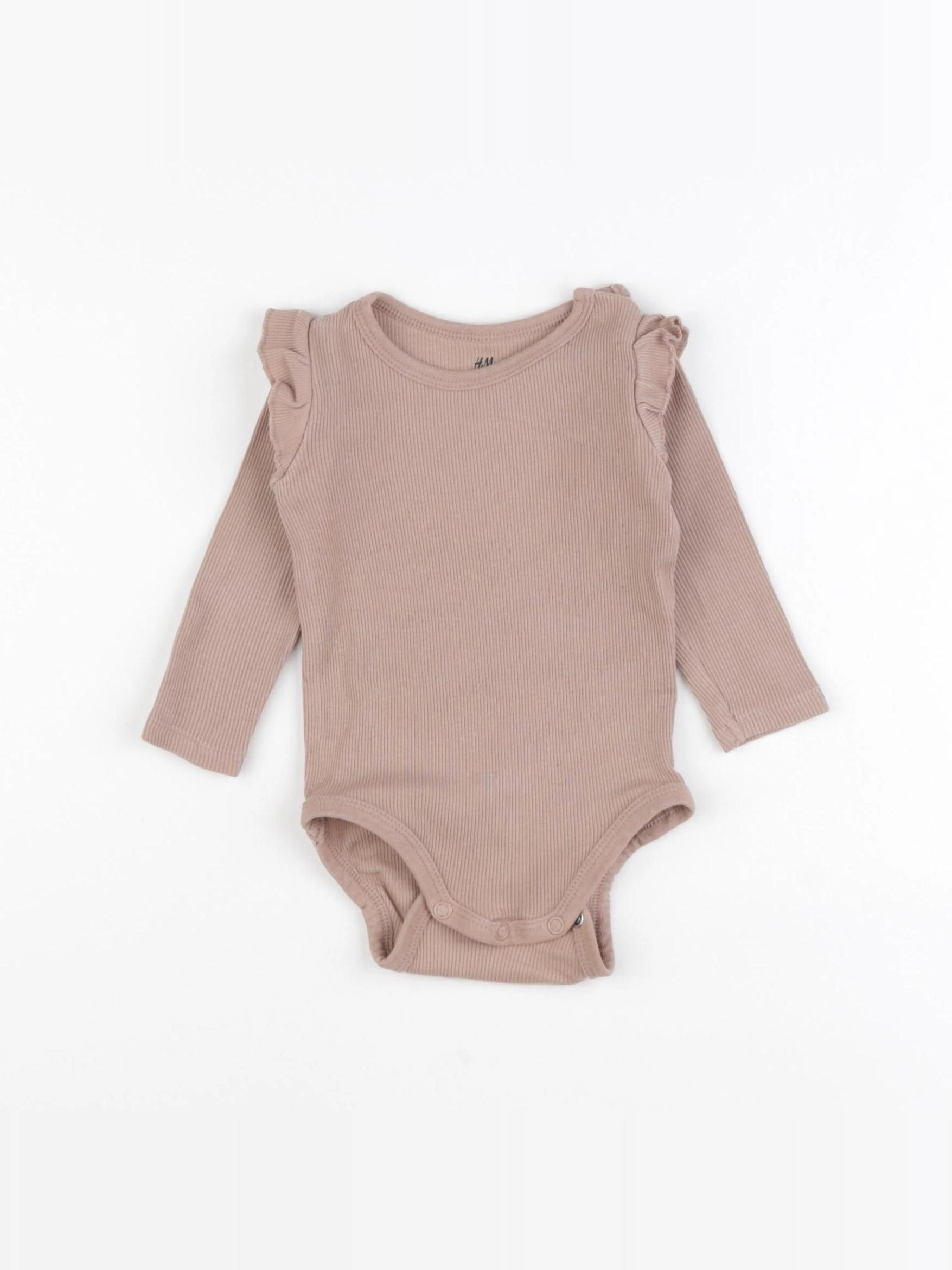H&M - body marron - 1/3 mois