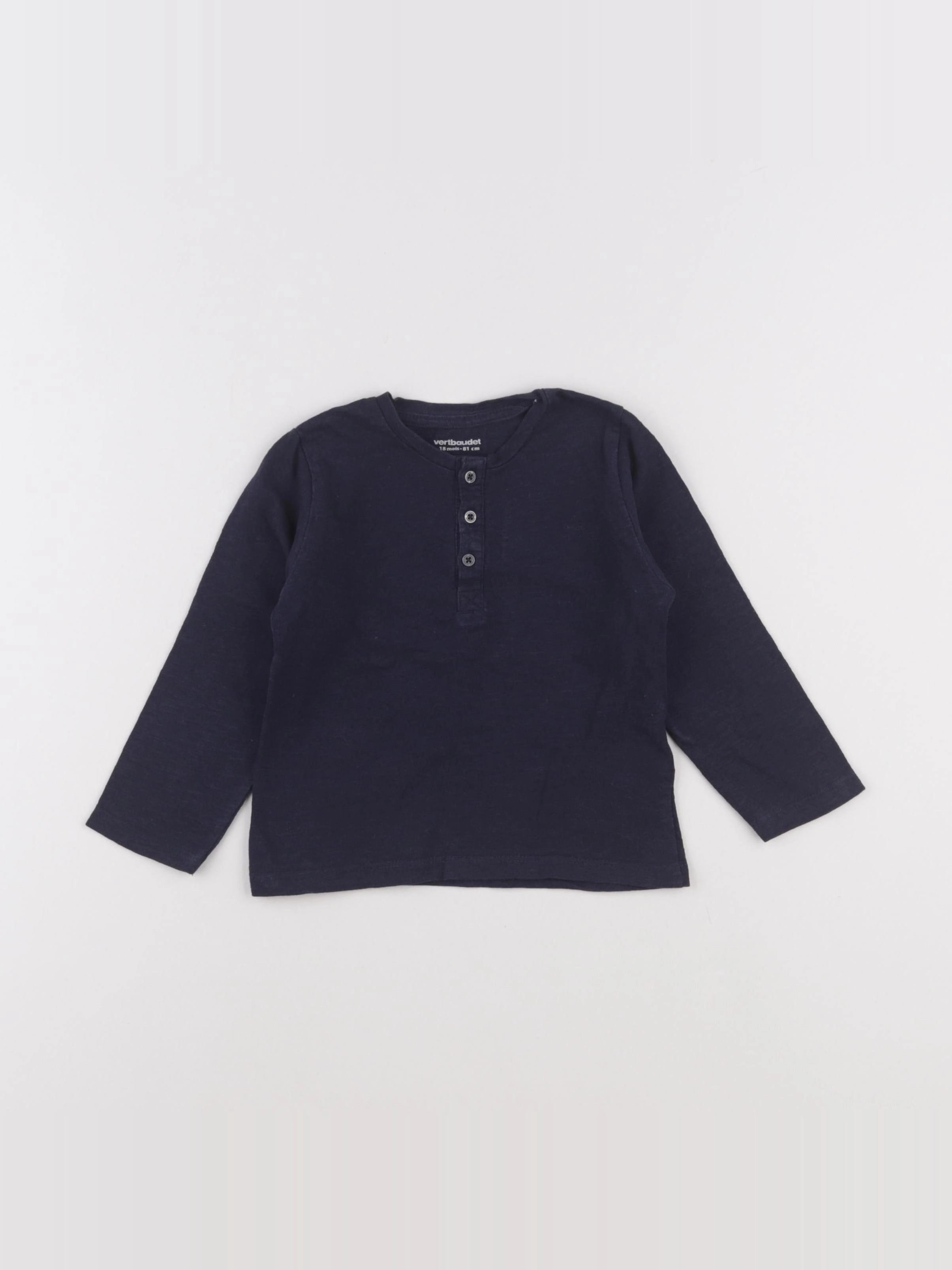 Vertbaudet - tee-shirt bleu - 18 mois