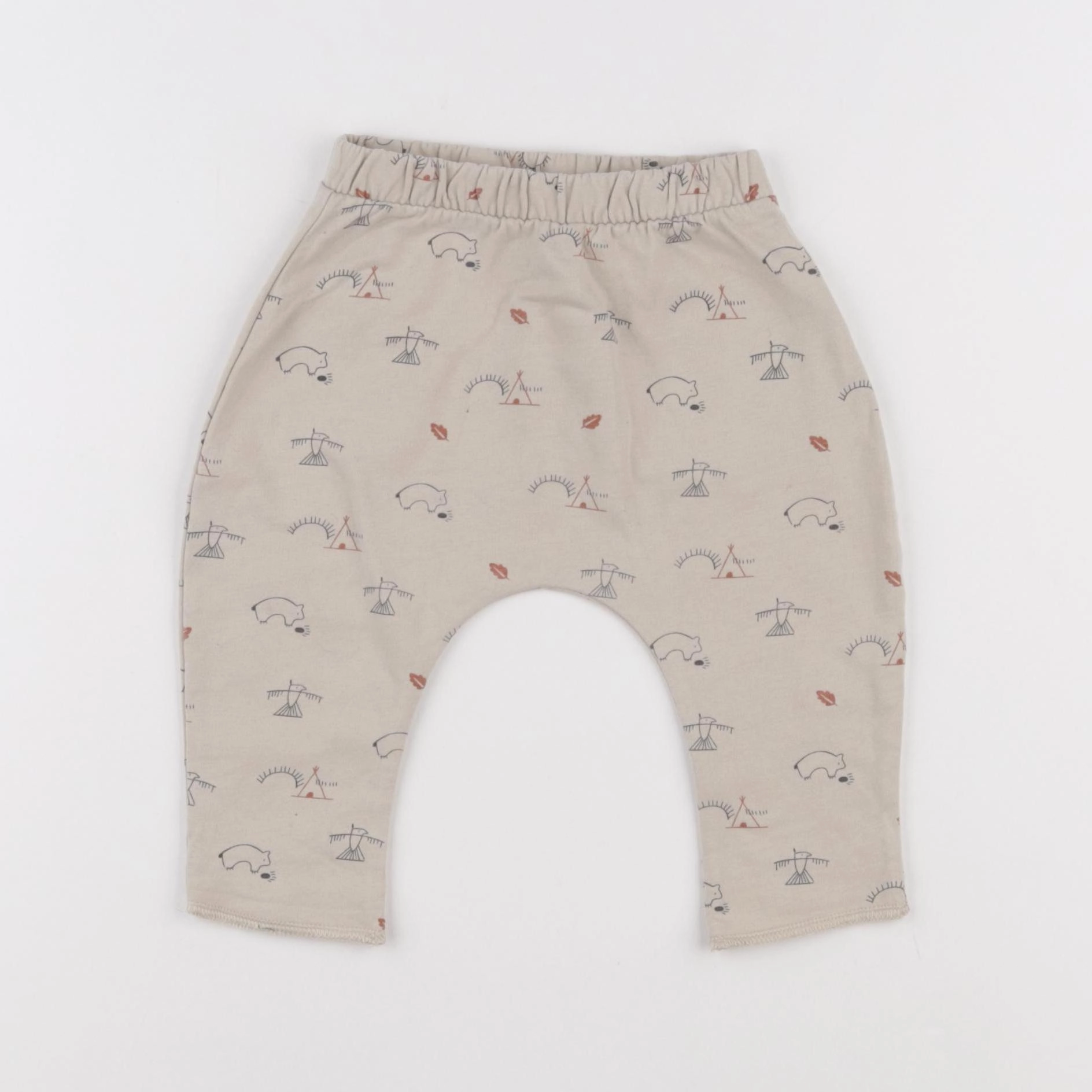 Vertbaudet - jogging beige - 3 mois